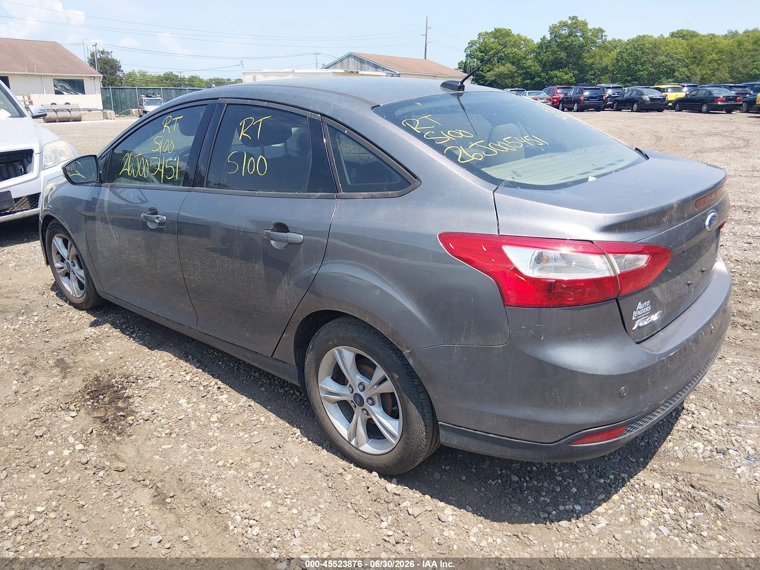 2014 Ford Focus Se Gray vin: 1FADP3F28EL409365