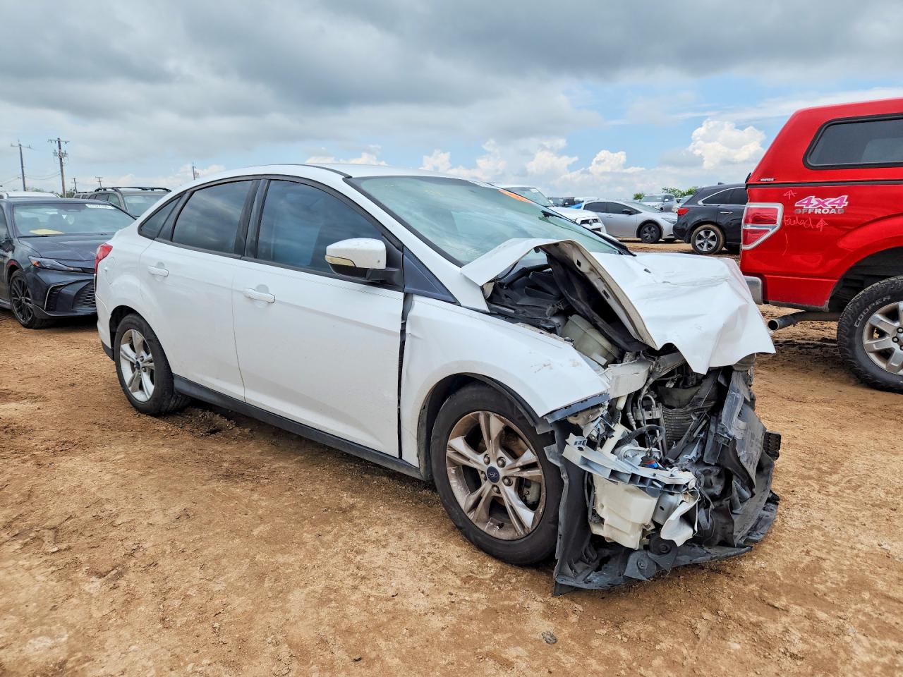 2014 Ford Focus Se White vin: 1FADP3F28EL413030