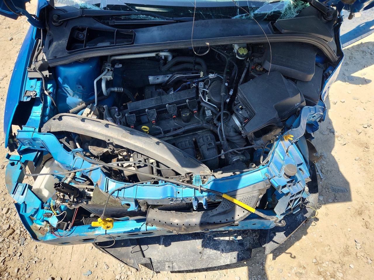 2014 Ford Focus Se Blue vin: 1FADP3F28EL428496