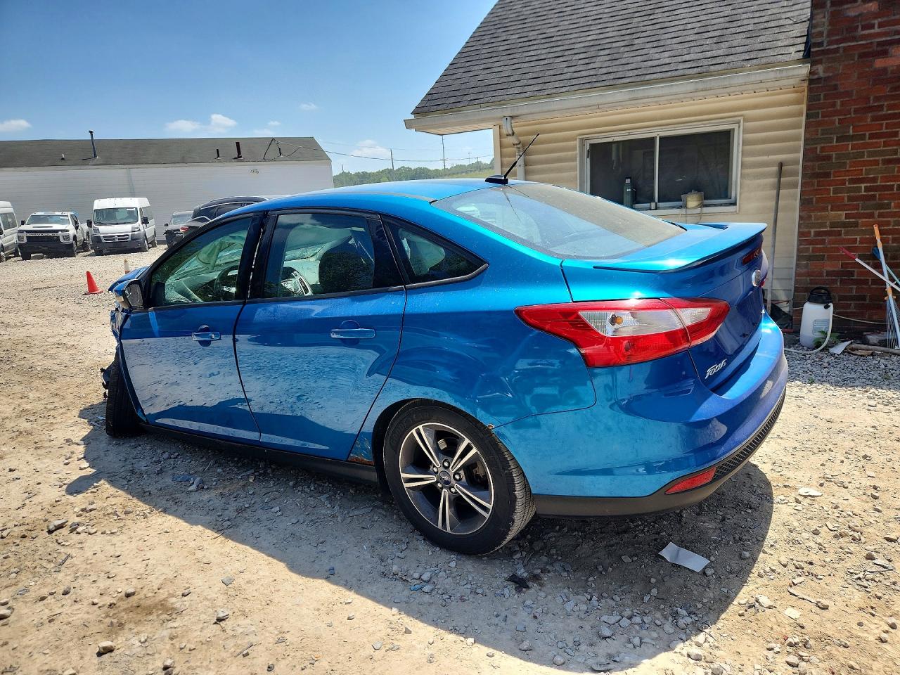 2014 Ford Focus Se Blue vin: 1FADP3F28EL428496