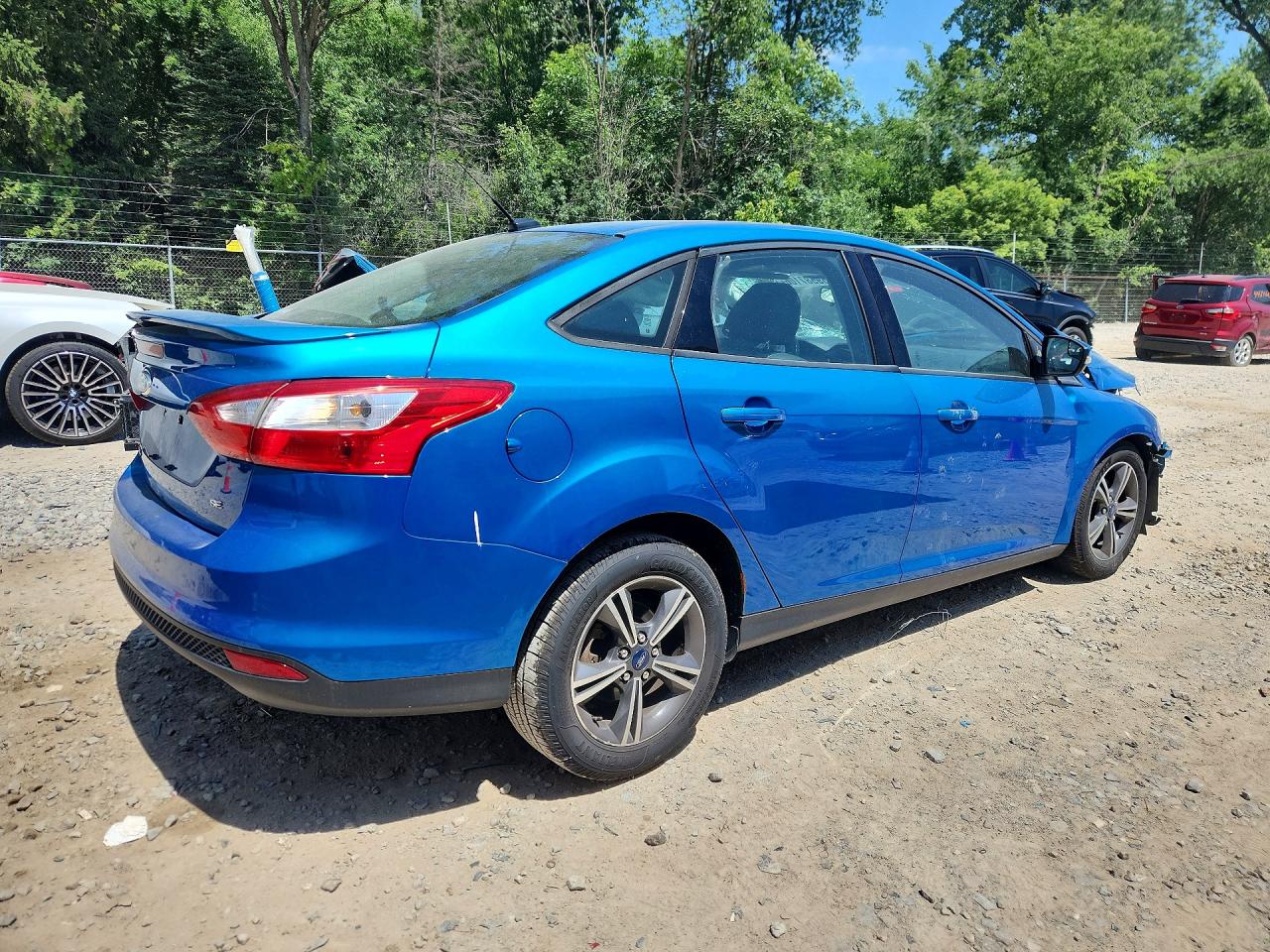 2014 Ford Focus Se Blue vin: 1FADP3F28EL428496