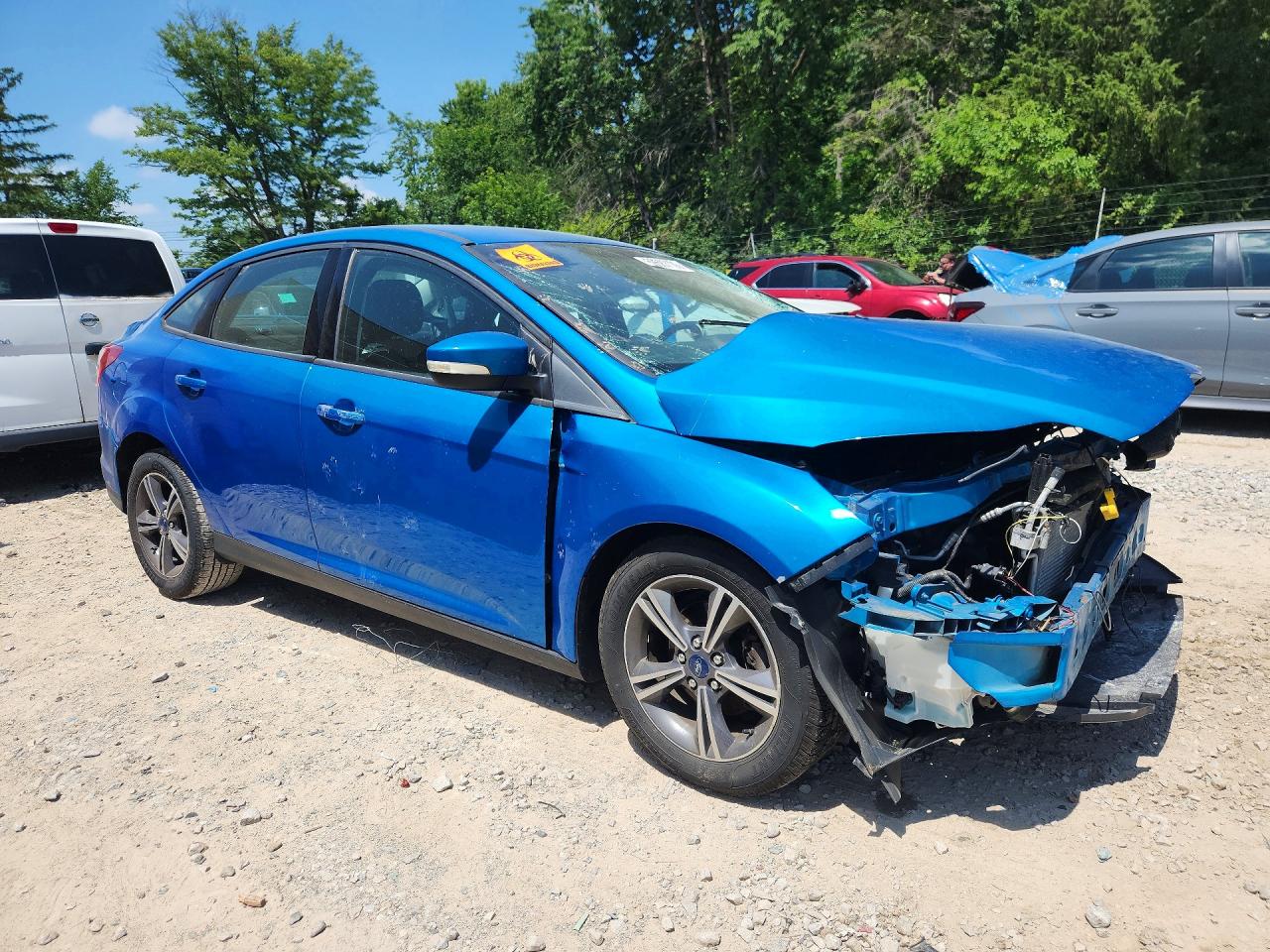 2014 Ford Focus Se Blue vin: 1FADP3F28EL428496