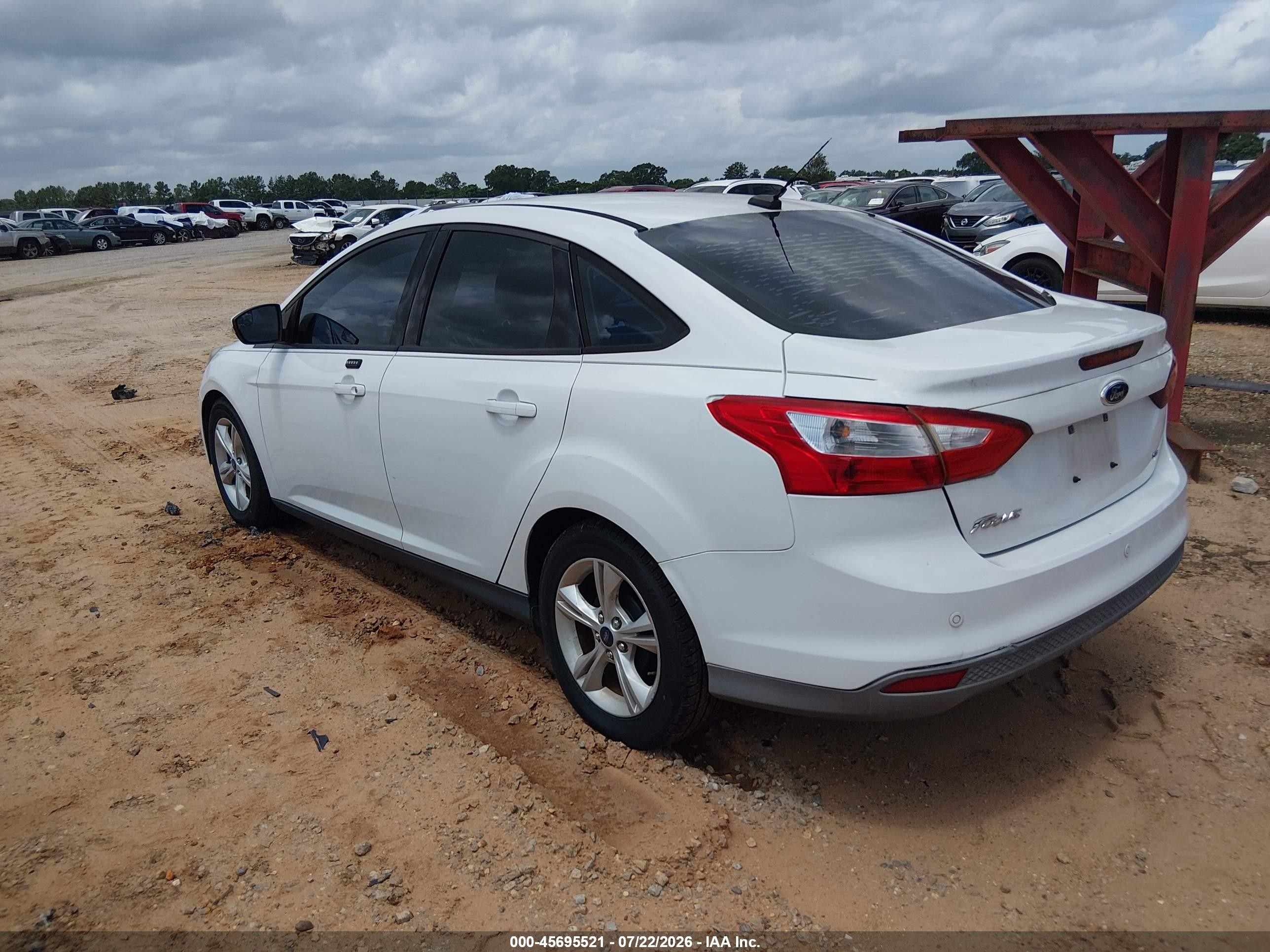 2014 Ford Focus Se Белый vin: 1FADP3F28EL445590