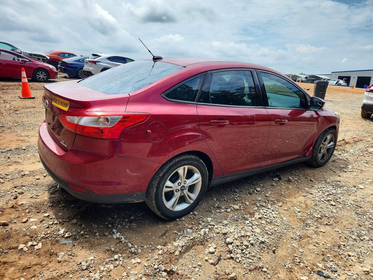 2014 Ford Focus Se Burgundy vin: 1FADP3F28EL447842