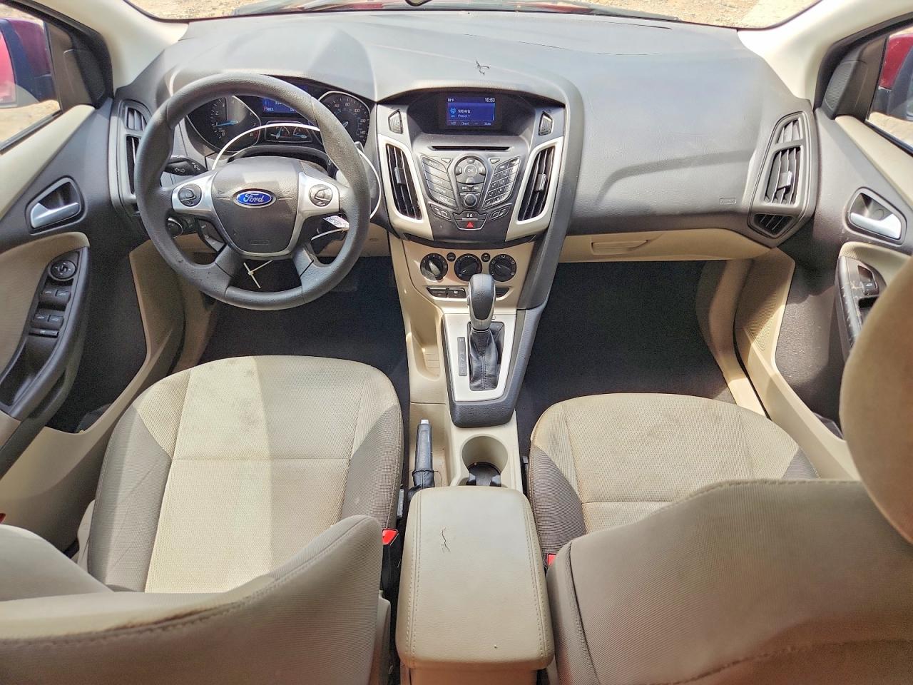 2014 Ford Focus Se Burgundy vin: 1FADP3F28EL447842