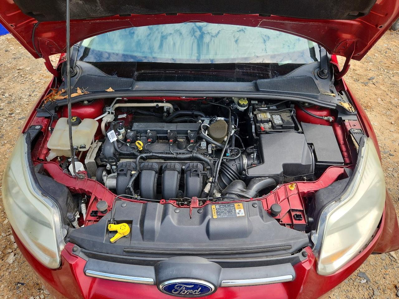 2014 Ford Focus Se Burgundy vin: 1FADP3F28EL447842