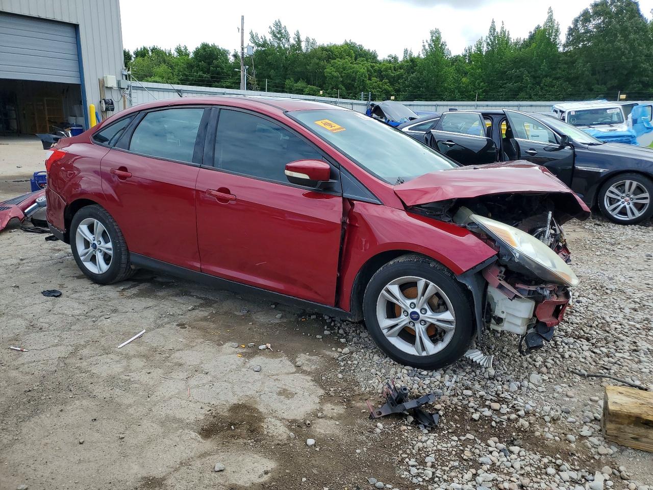 2014 Ford Focus Se Red vin: 1FADP3F28EL448182