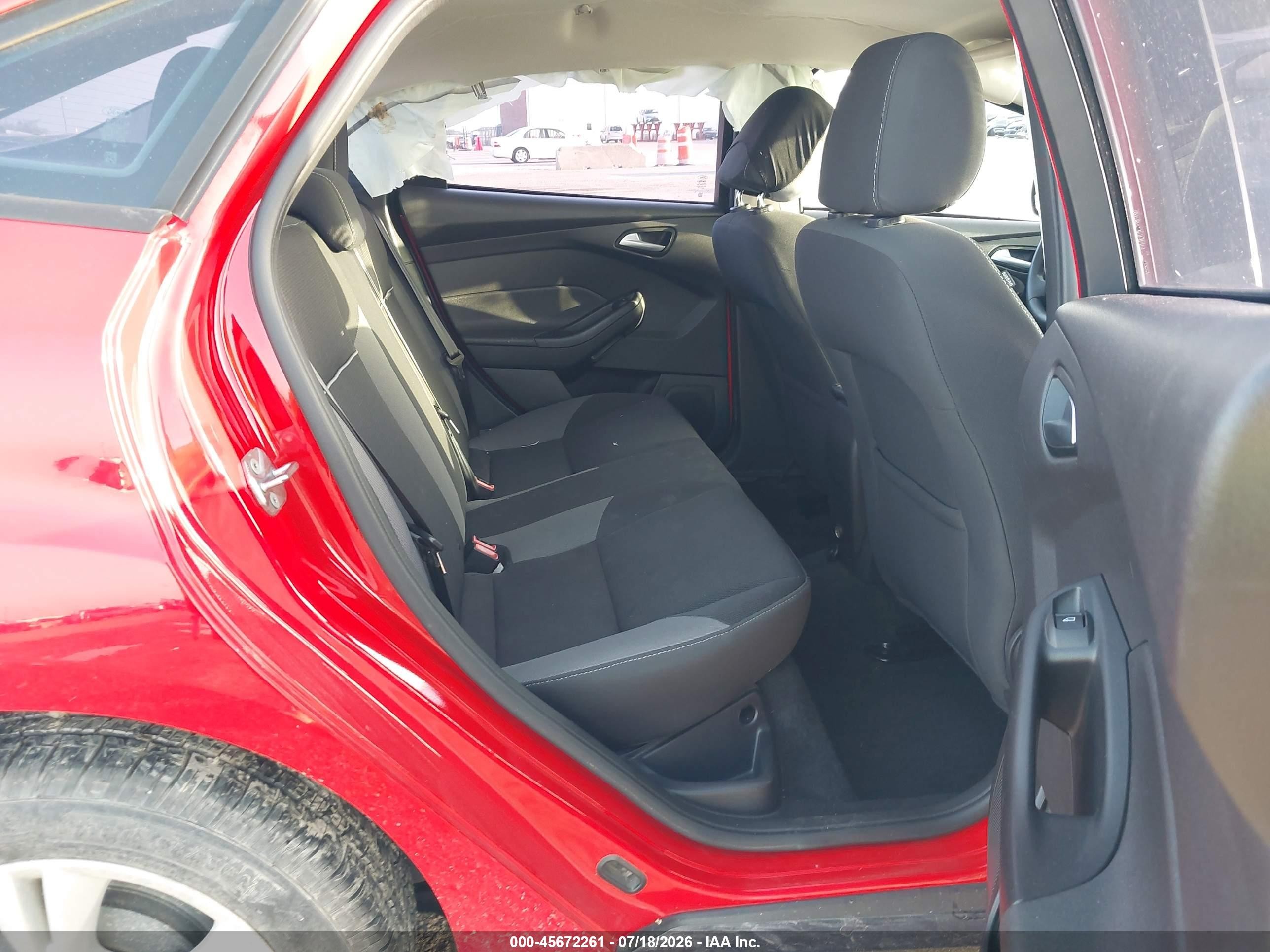 2014 Ford Focus Se Red vin: 1FADP3F28EL452457