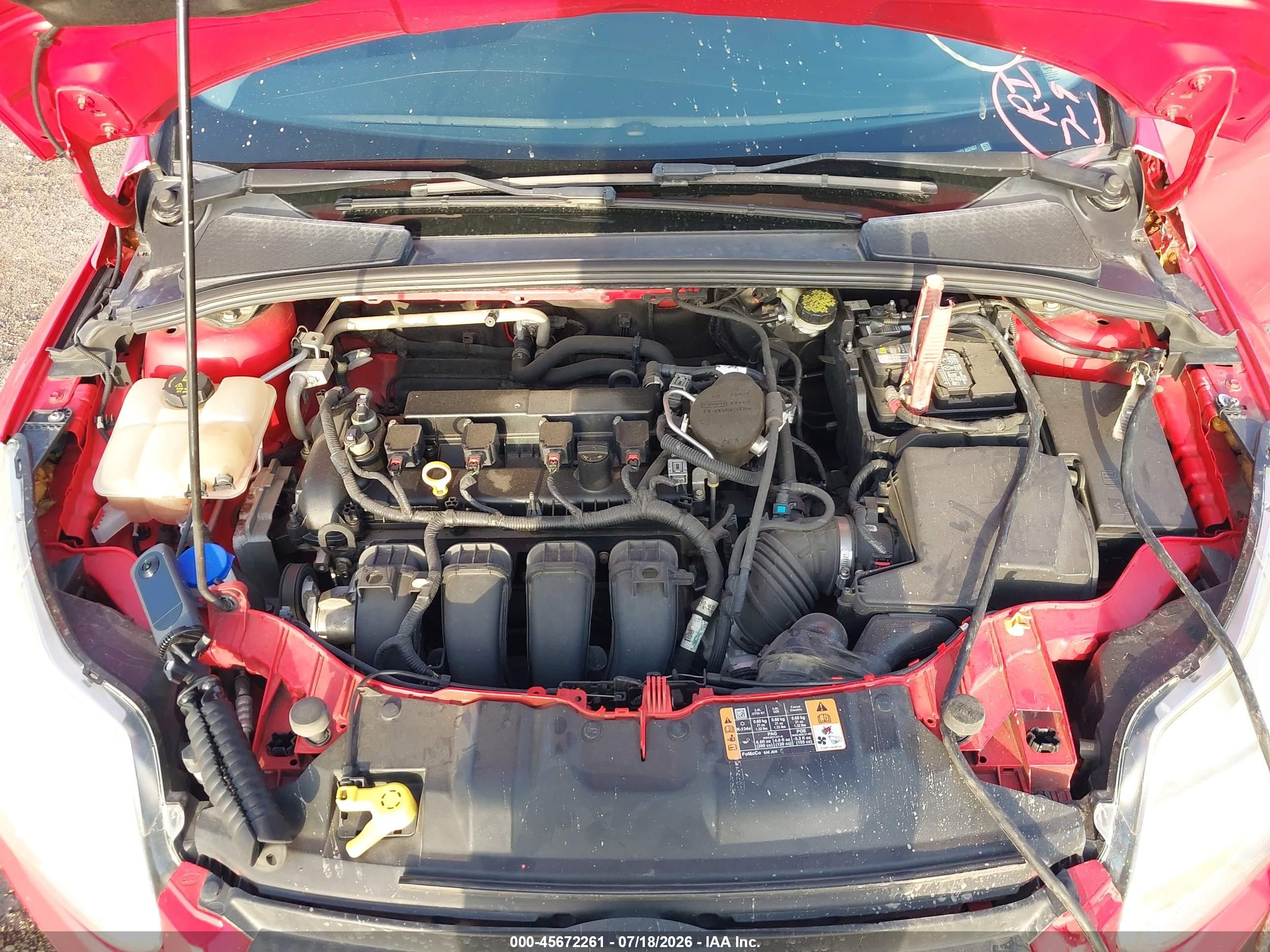 2014 Ford Focus Se Red vin: 1FADP3F28EL452457