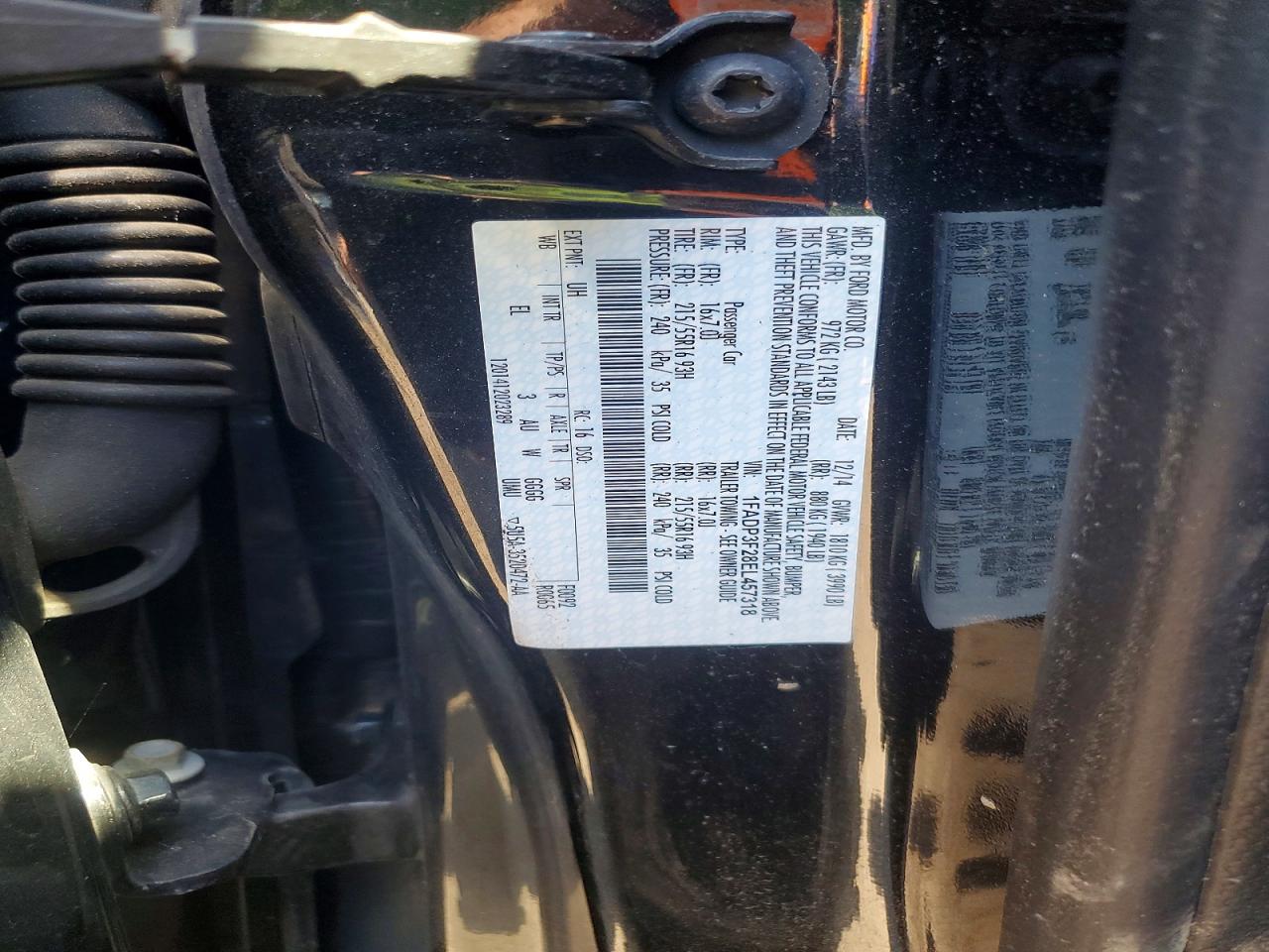 2014 Ford Focus Se Black vin: 1FADP3F28EL457318