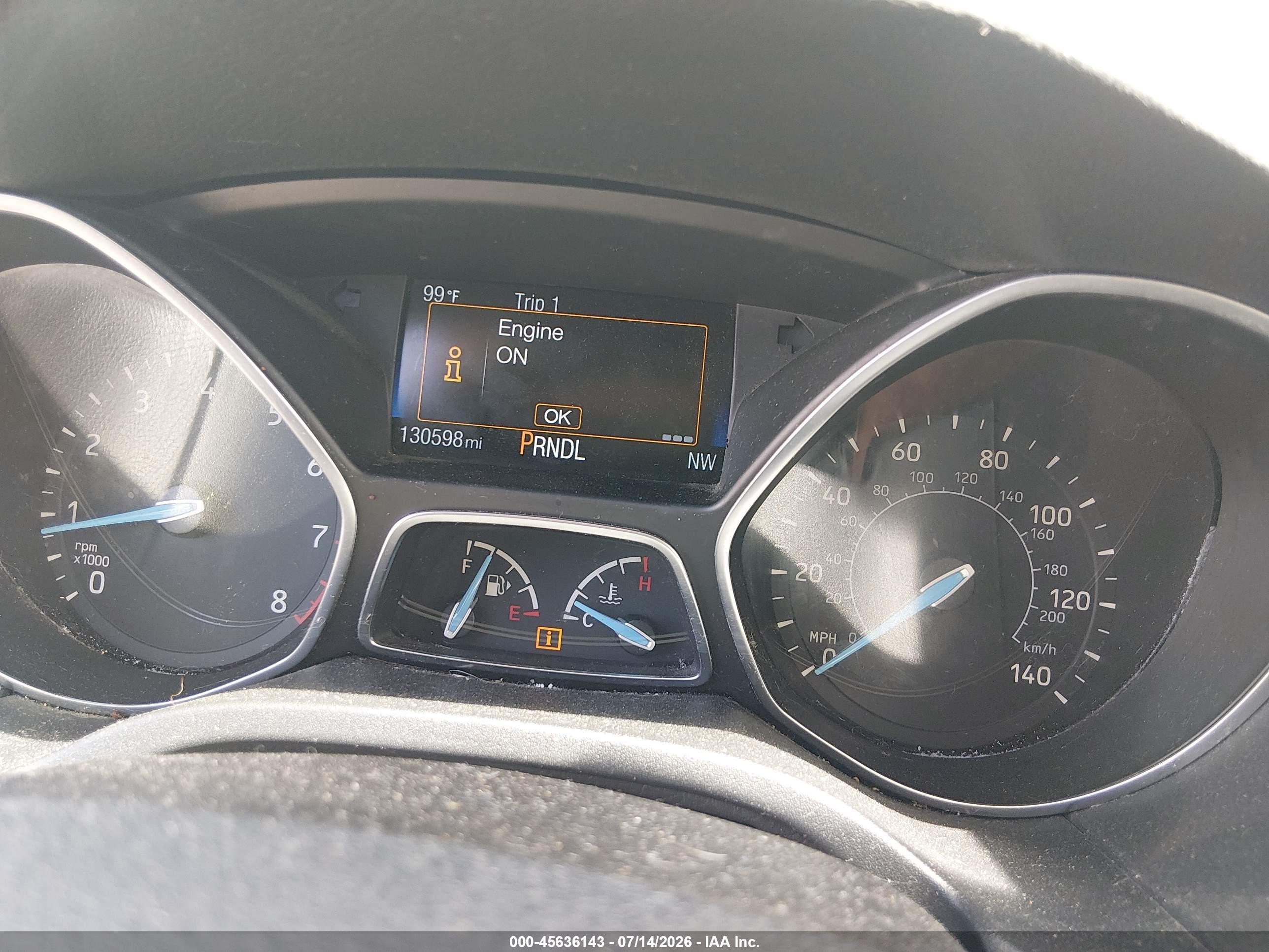 2015 Ford Focus Se Gold vin: 1FADP3F28FL210477