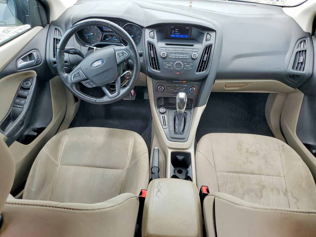 2015 Ford Focus Se Gray vin: 1FADP3F28FL214643