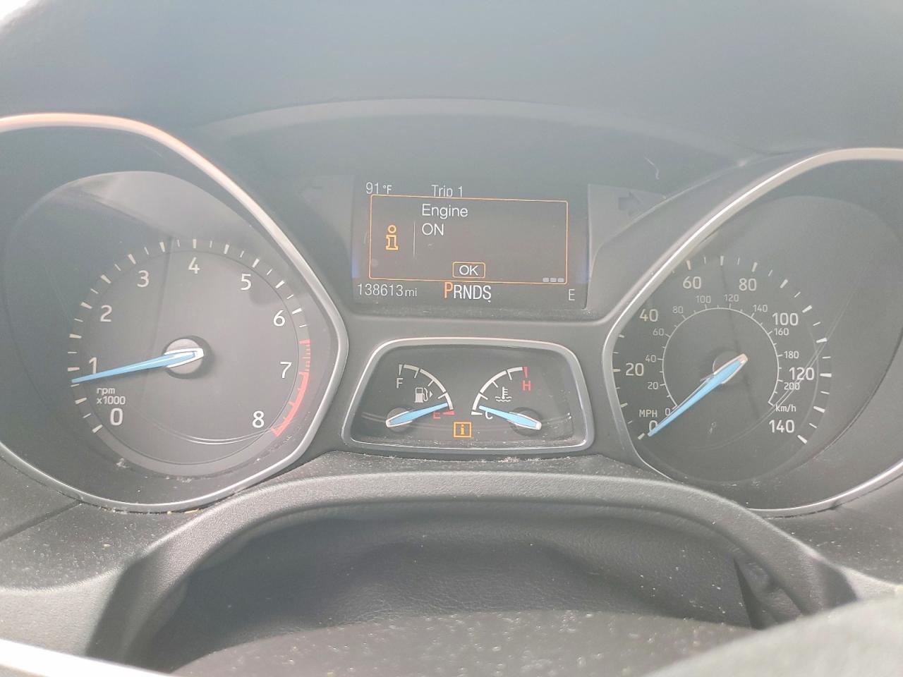 2015 Ford Focus Se Gray vin: 1FADP3F28FL214643