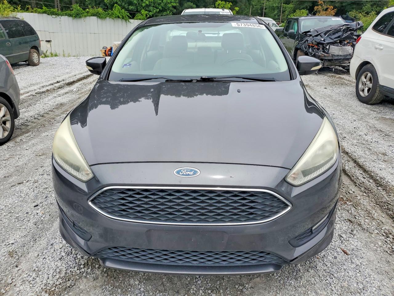 2015 Ford Focus Se Gray vin: 1FADP3F28FL214643