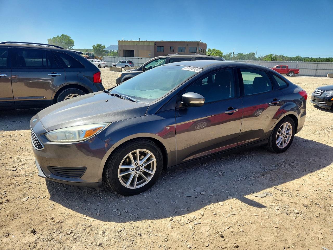 2015 Ford Focus Se Gray vin: 1FADP3F28FL231328