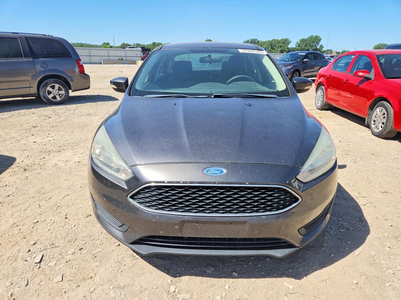 2015 Ford Focus Se Gray vin: 1FADP3F28FL231328