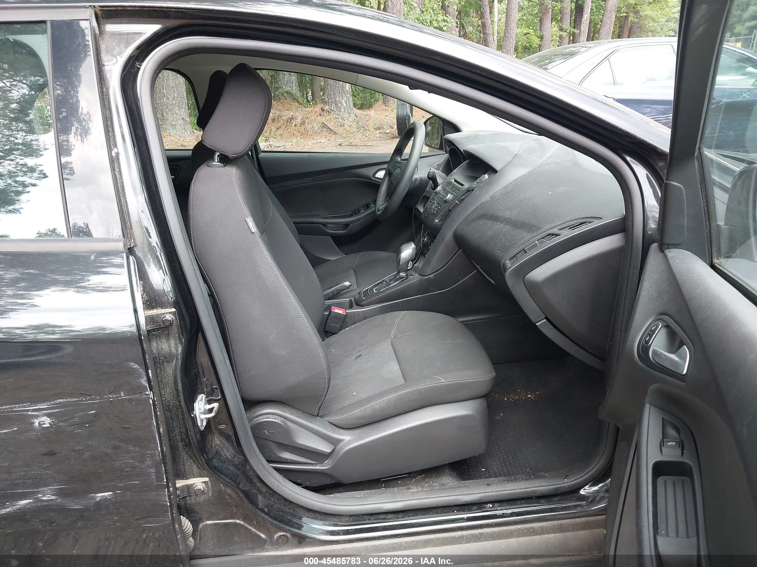 2015 Ford Focus Se Black vin: 1FADP3F28FL243222