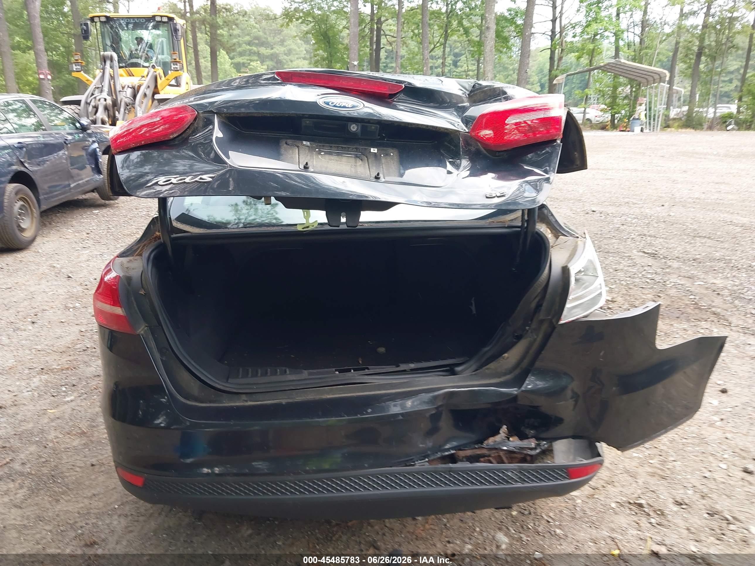 2015 Ford Focus Se Black vin: 1FADP3F28FL243222