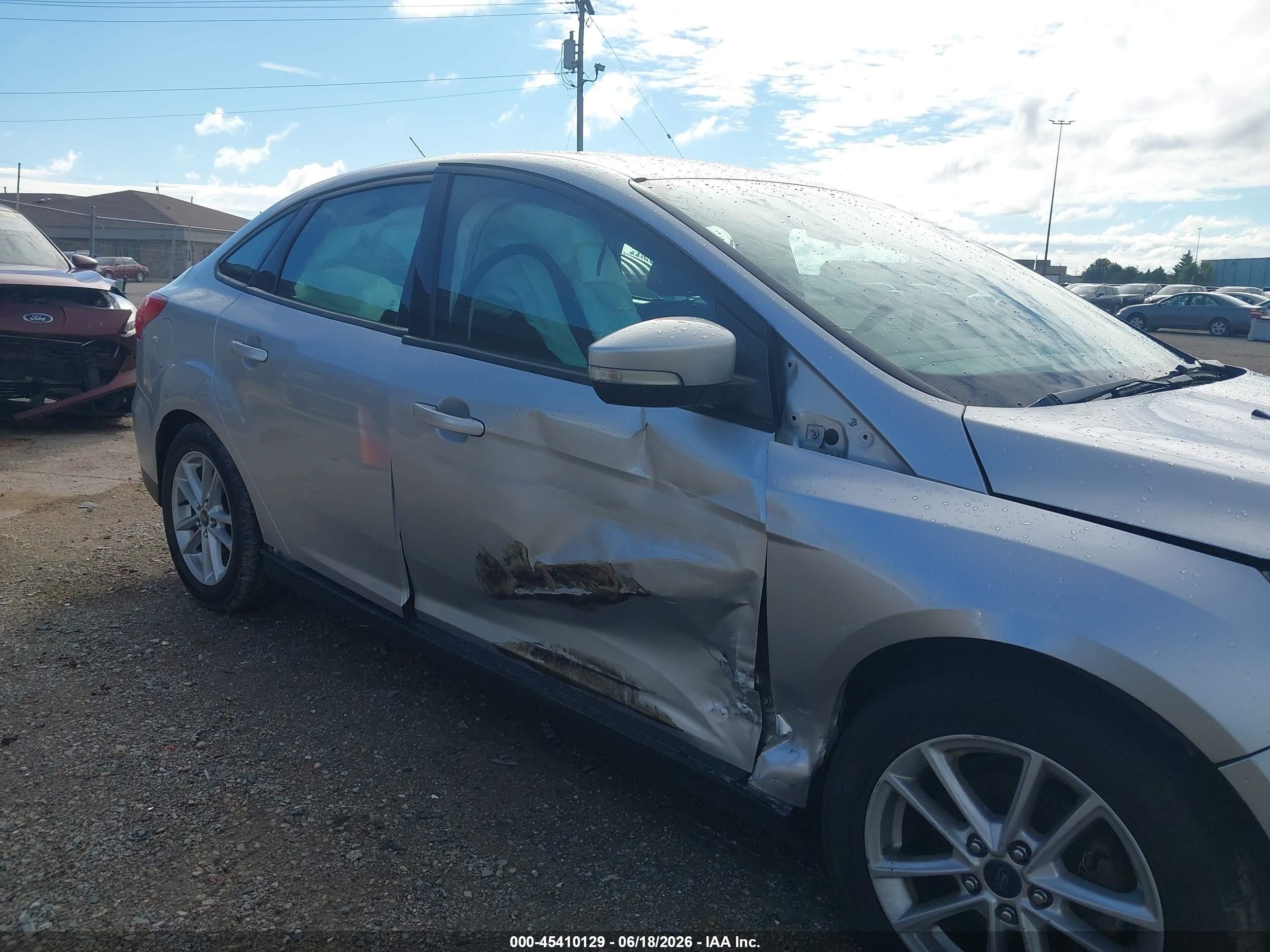 2015 Ford Focus Se Silver vin: 1FADP3F28FL254575