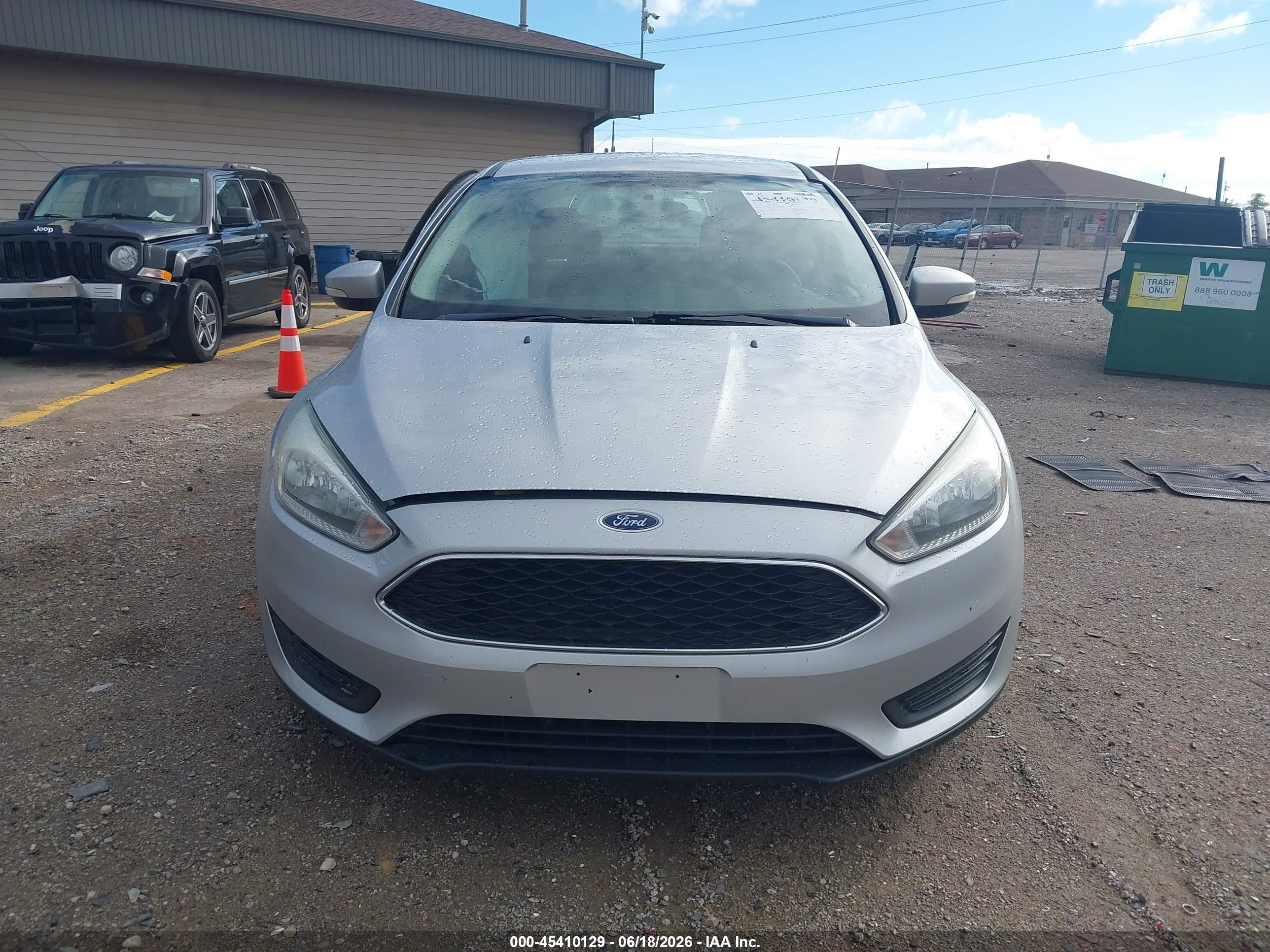 2015 Ford Focus Se Silver vin: 1FADP3F28FL254575