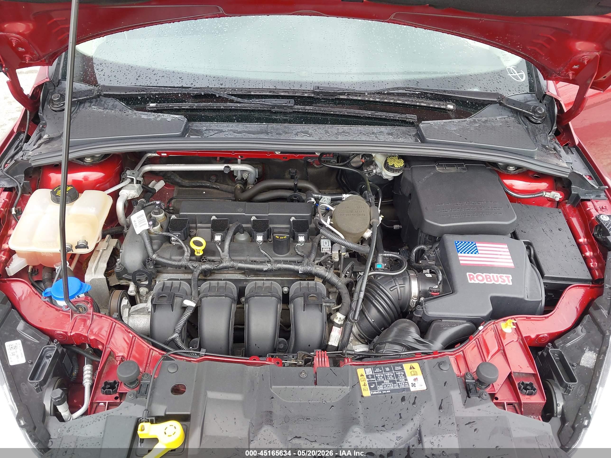 2015 Ford Focus Se Red vin: 1FADP3F28FL255516