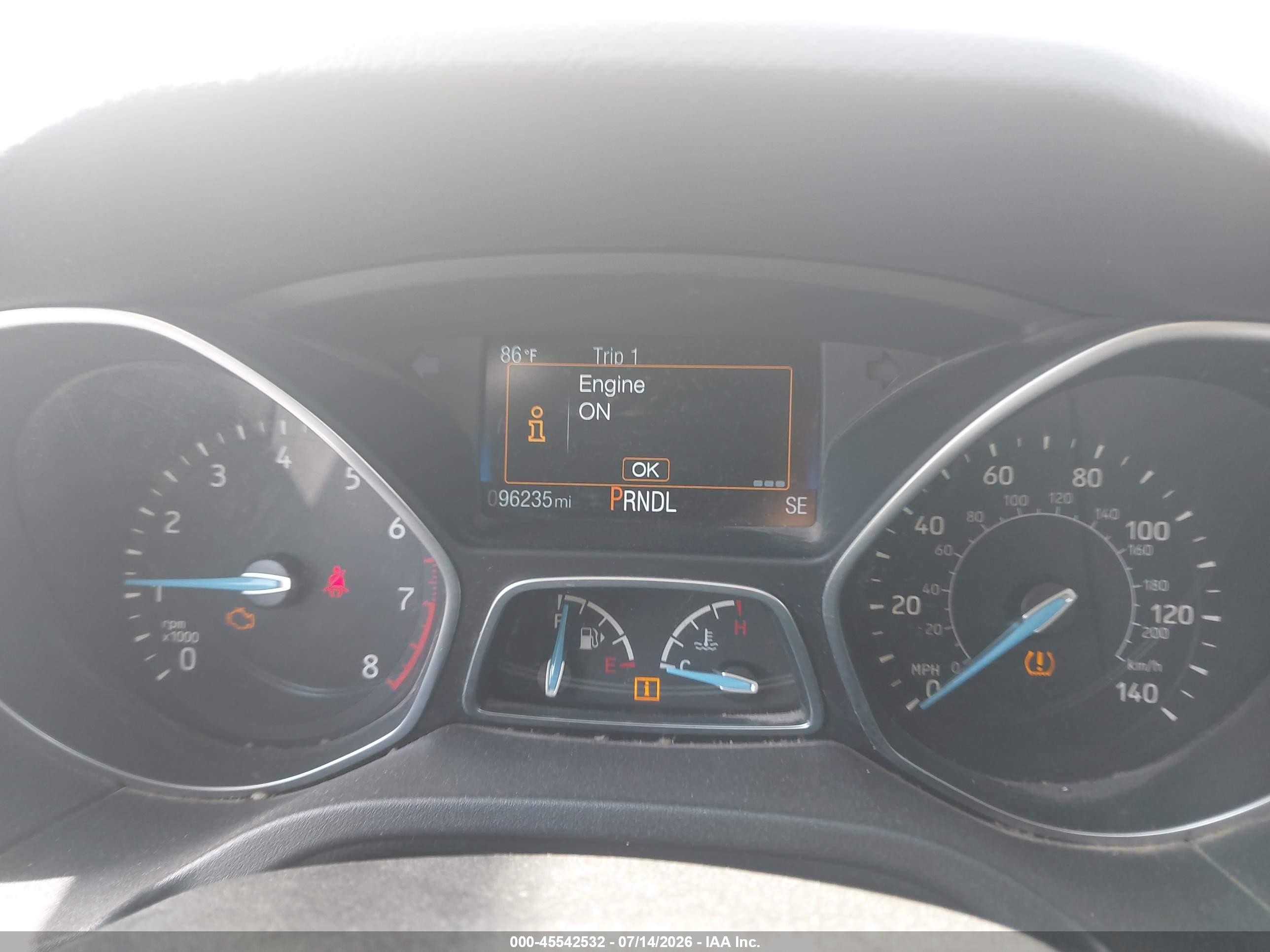 2015 Ford Focus Se Beige vin: 1FADP3F28FL261249