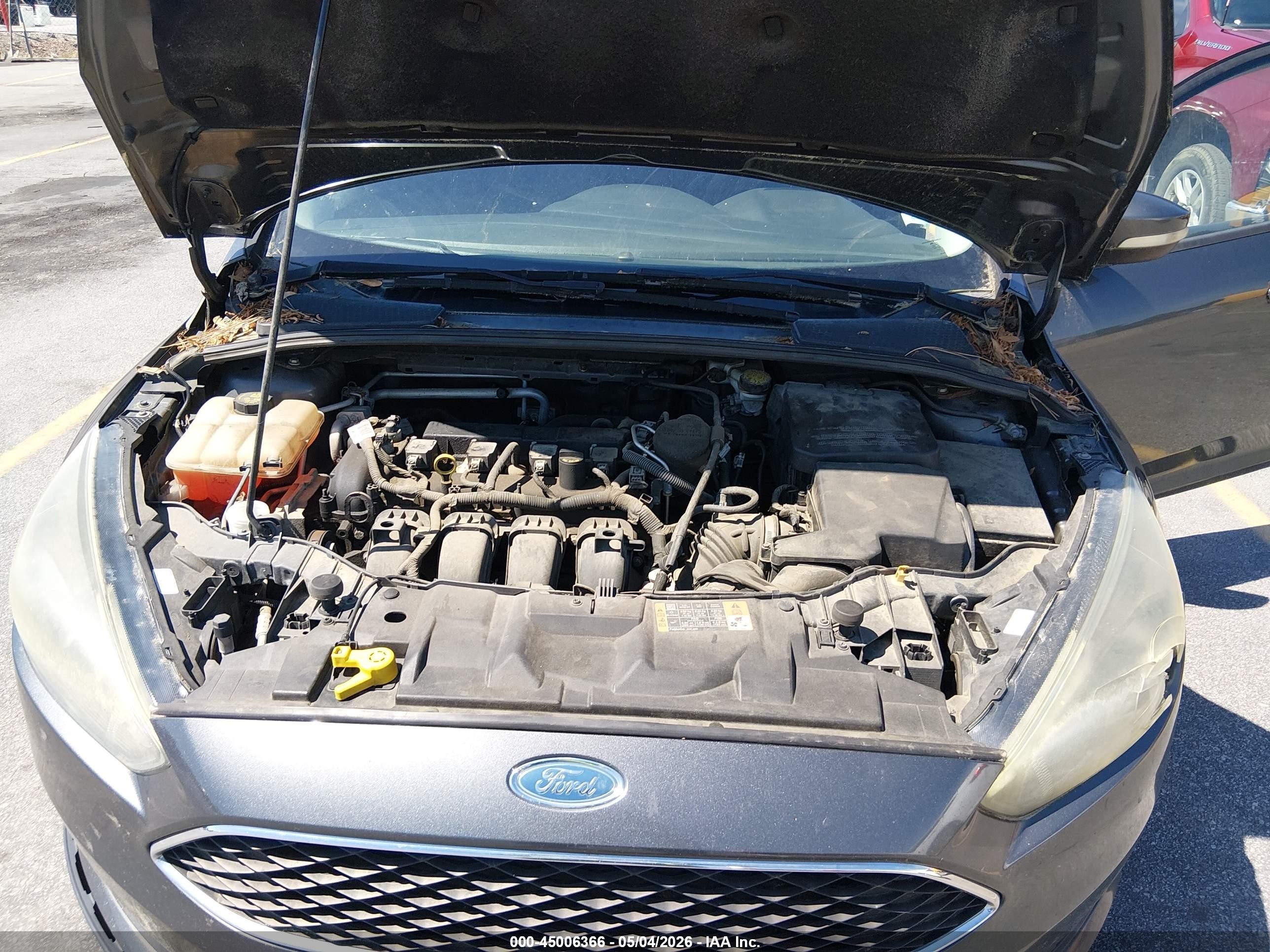 2015 Ford Focus Se Gray vin: 1FADP3F28FL274051