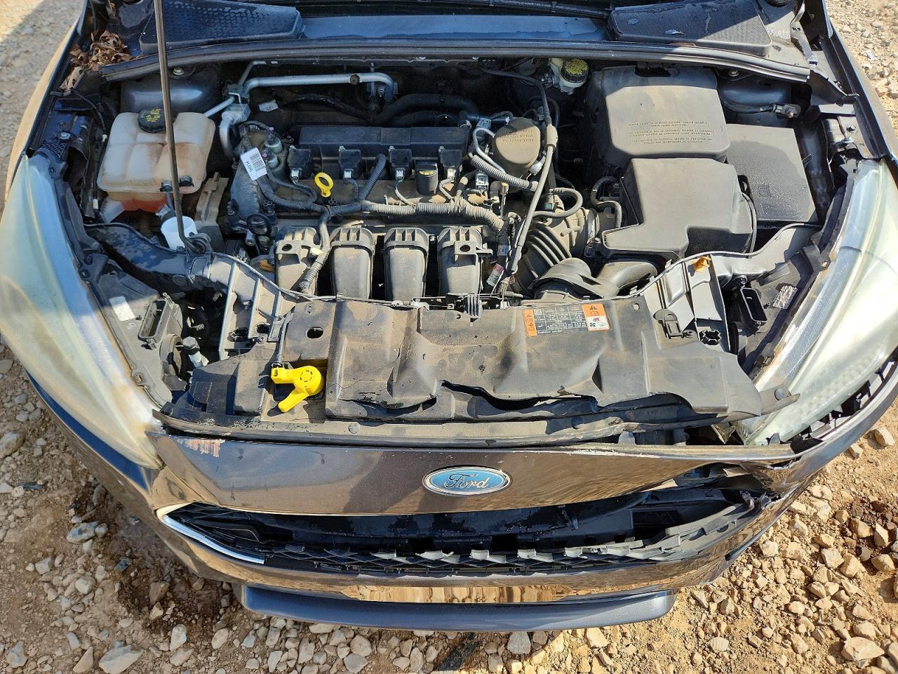 2015 Ford Focus Se Gray vin: 1FADP3F28FL285681