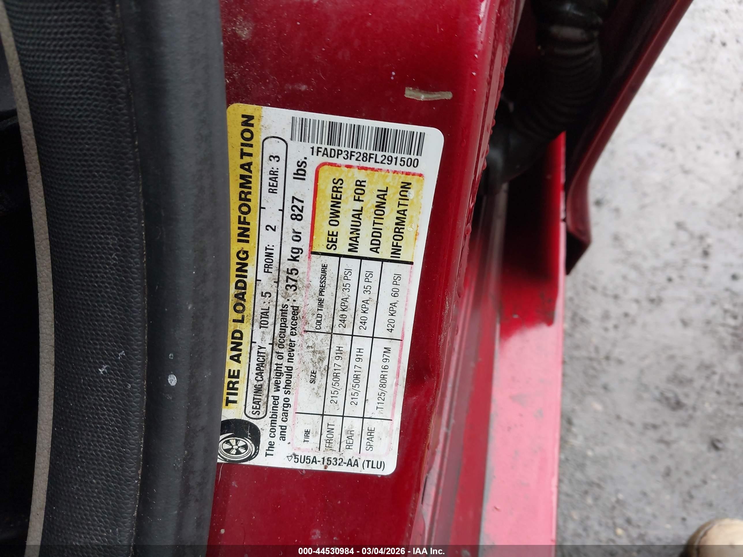 2015 Ford Focus Se Red vin: 1FADP3F28FL291500