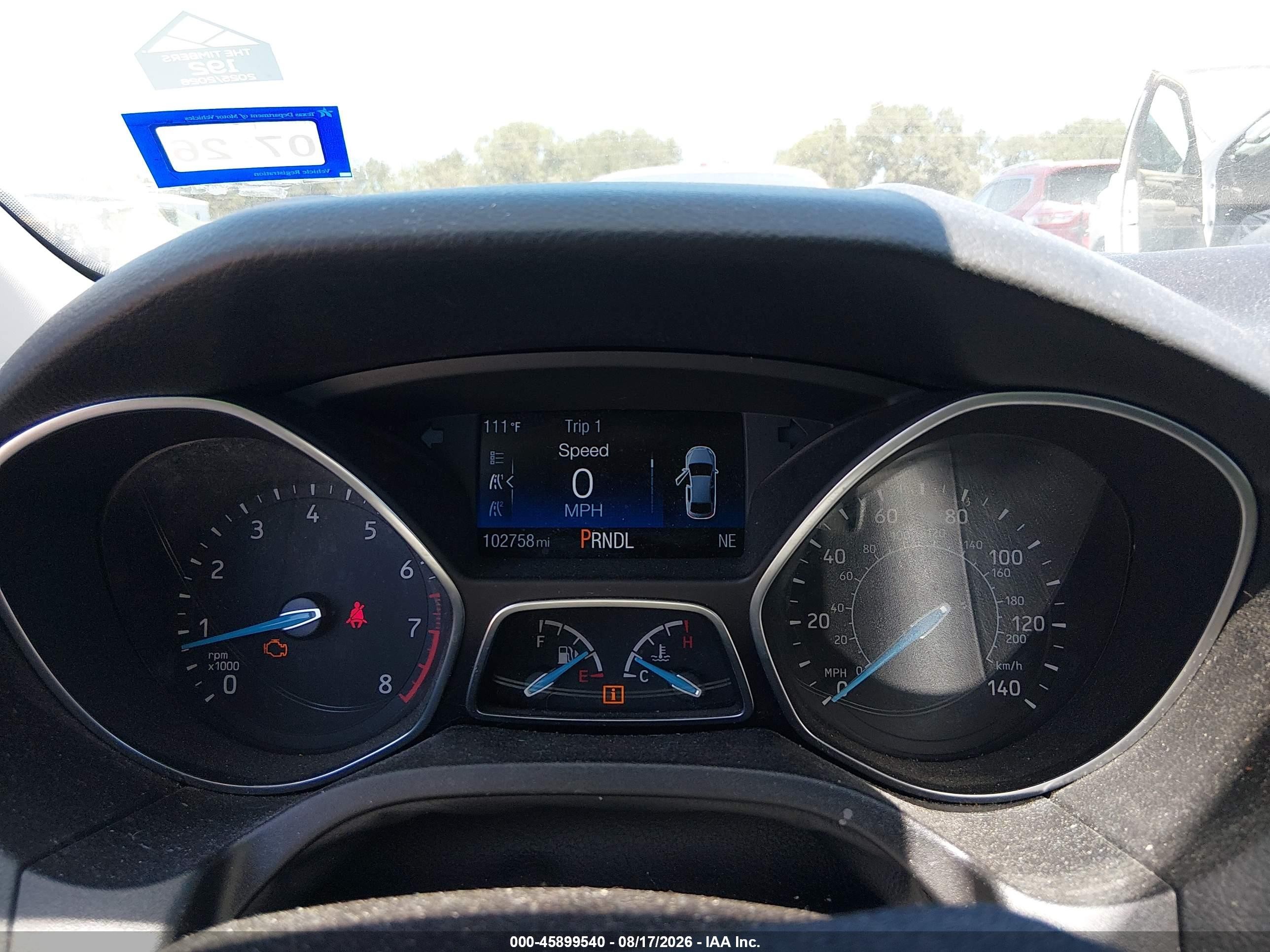 2015 Ford Focus Se Gray vin: 1FADP3F28FL293568