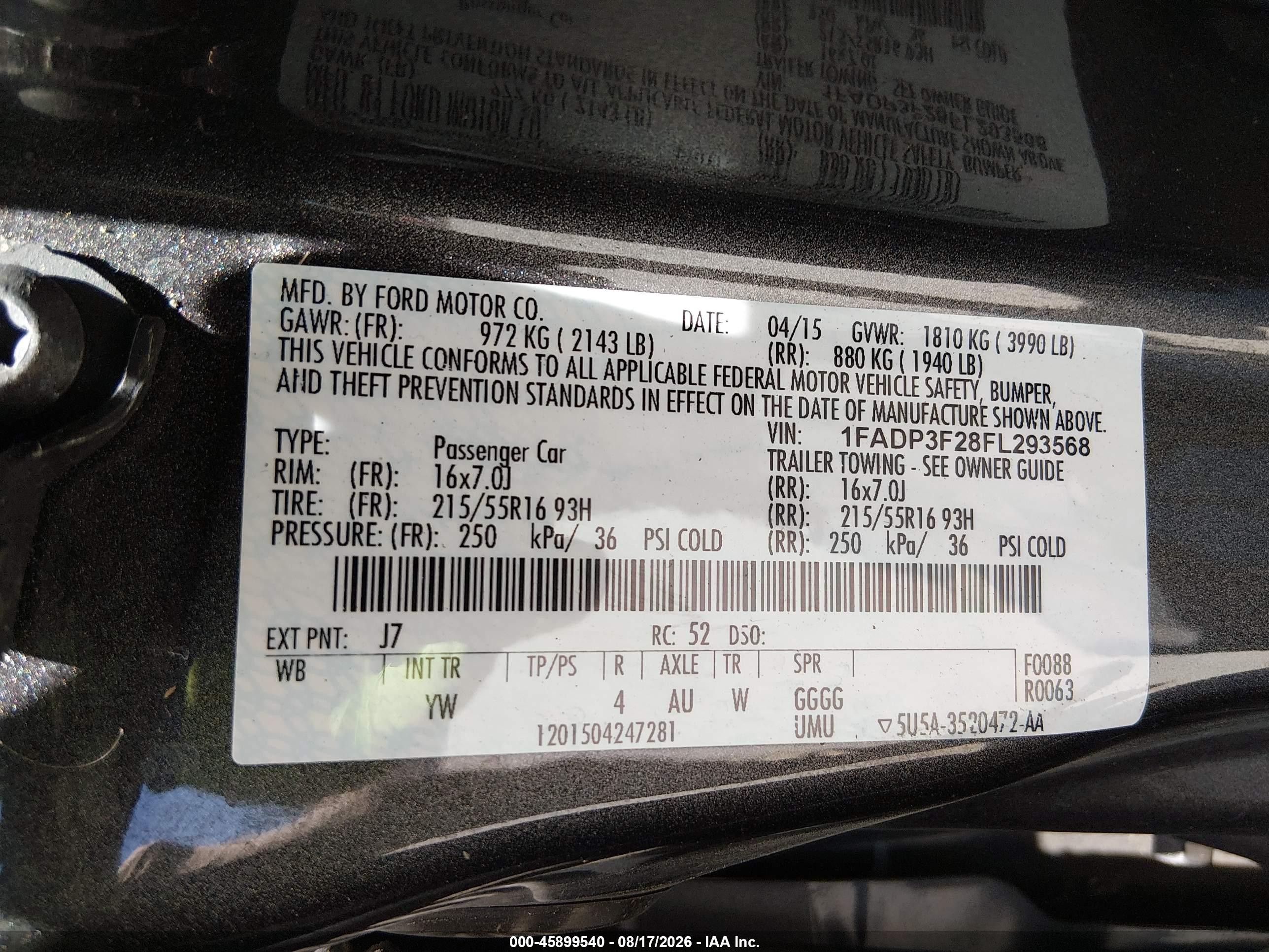 2015 Ford Focus Se Gray vin: 1FADP3F28FL293568