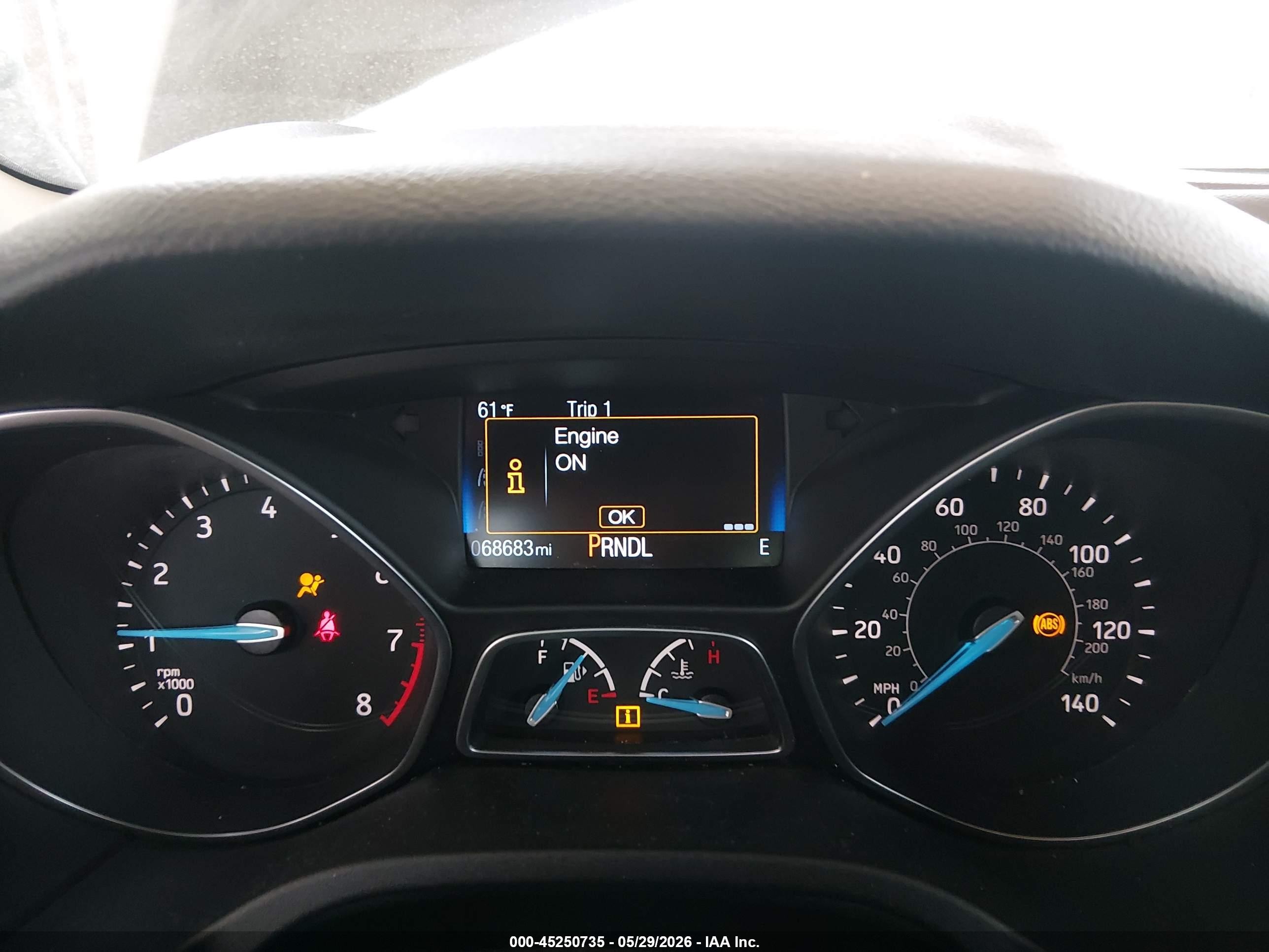 2015 Ford Focus Se Gray vin: 1FADP3F28FL294073
