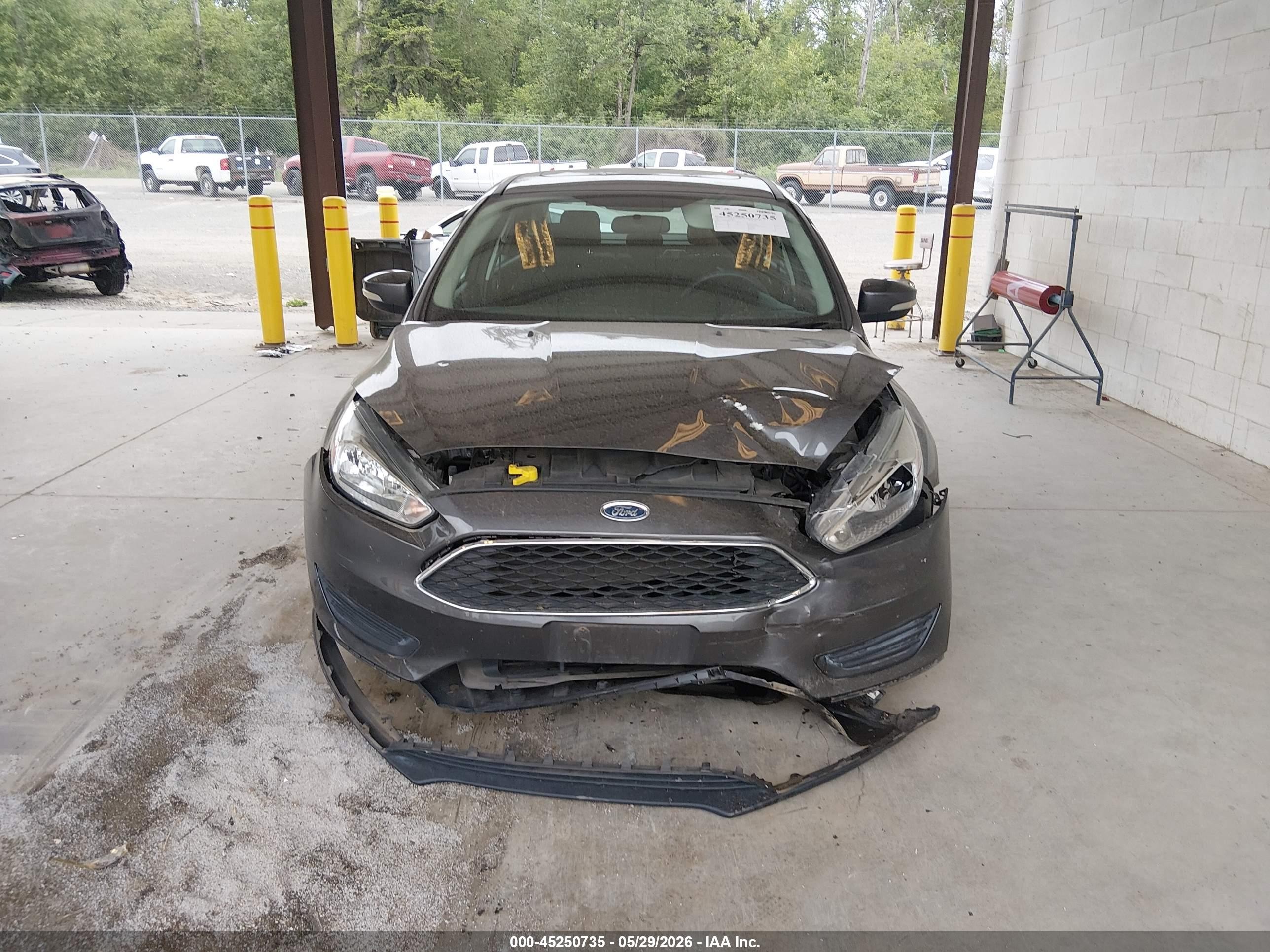 2015 Ford Focus Se Gray vin: 1FADP3F28FL294073