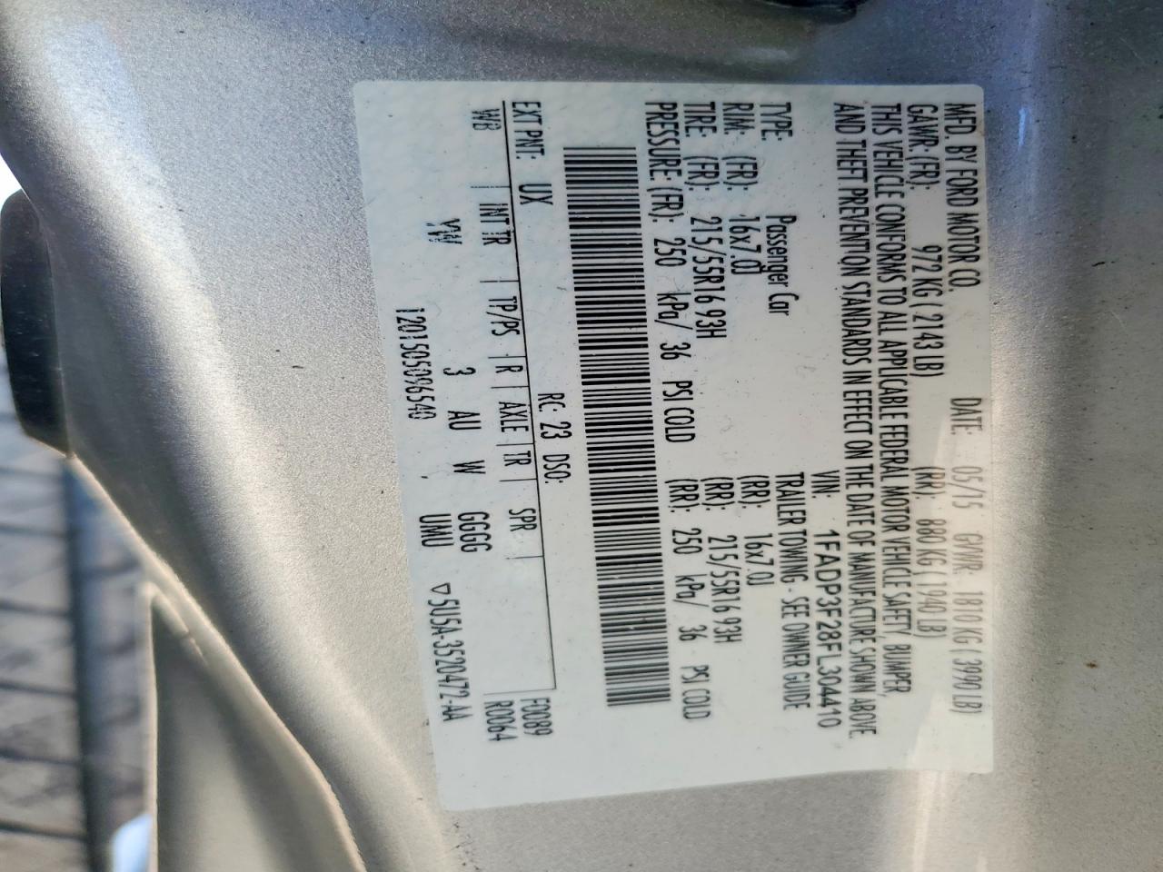 2015 Ford Focus Se Silver vin: 1FADP3F28FL304410