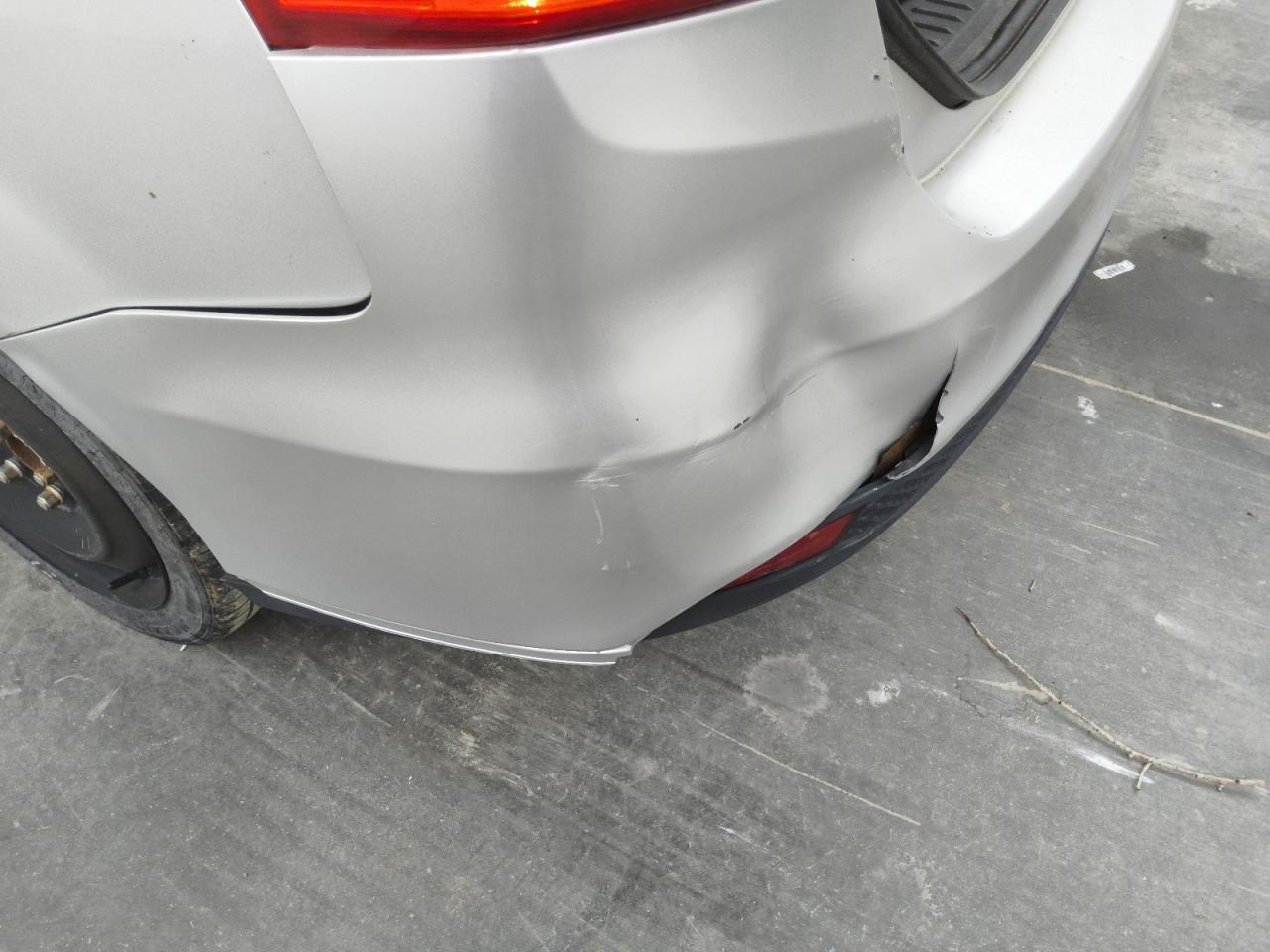 2015 Ford Focus Se Silver vin: 1FADP3F28FL318596 Damage: Rear Bumper/Cover, Broken, Replacement Required