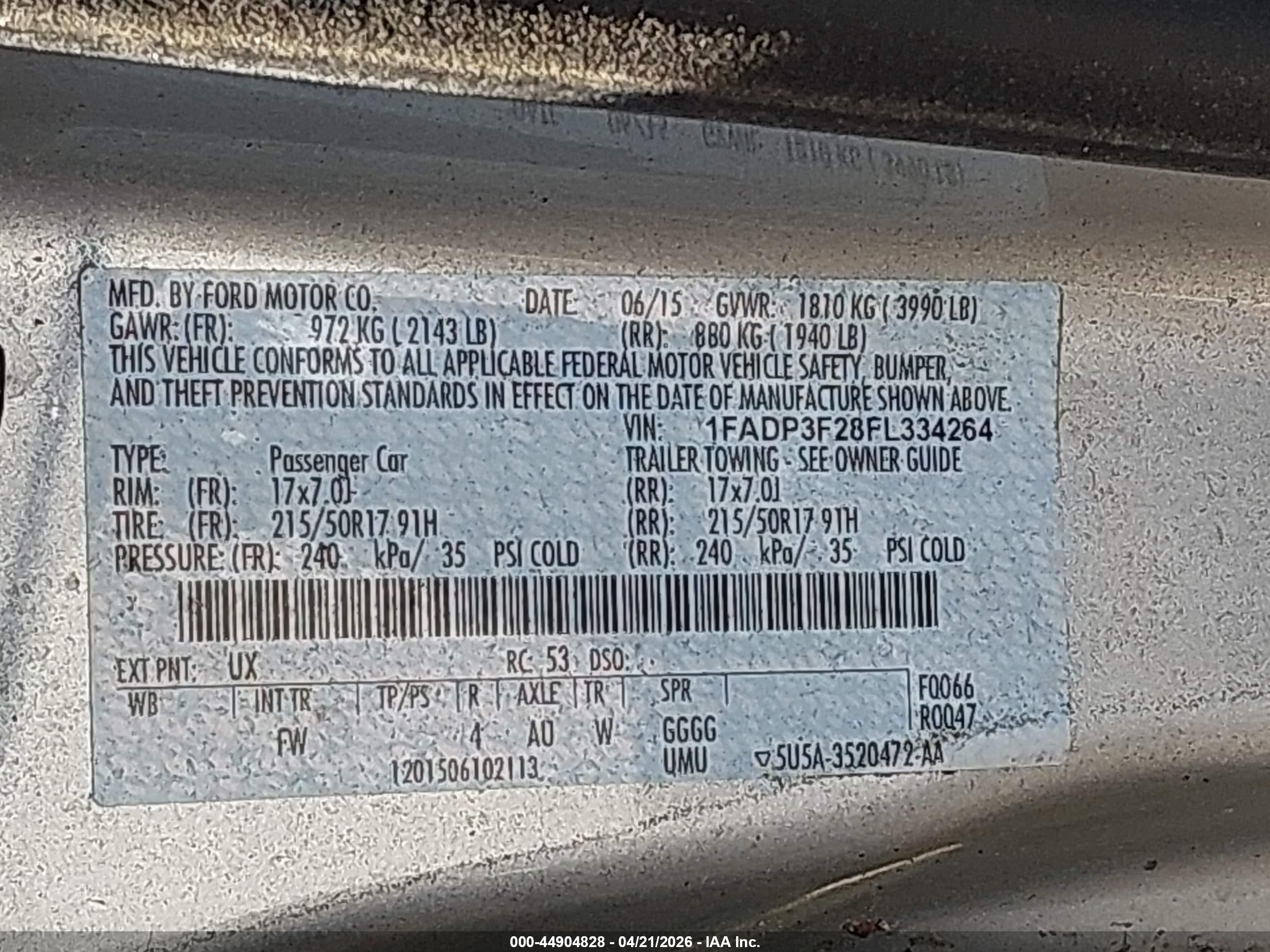 2015 Ford Focus Se Silver vin: 1FADP3F28FL334264
