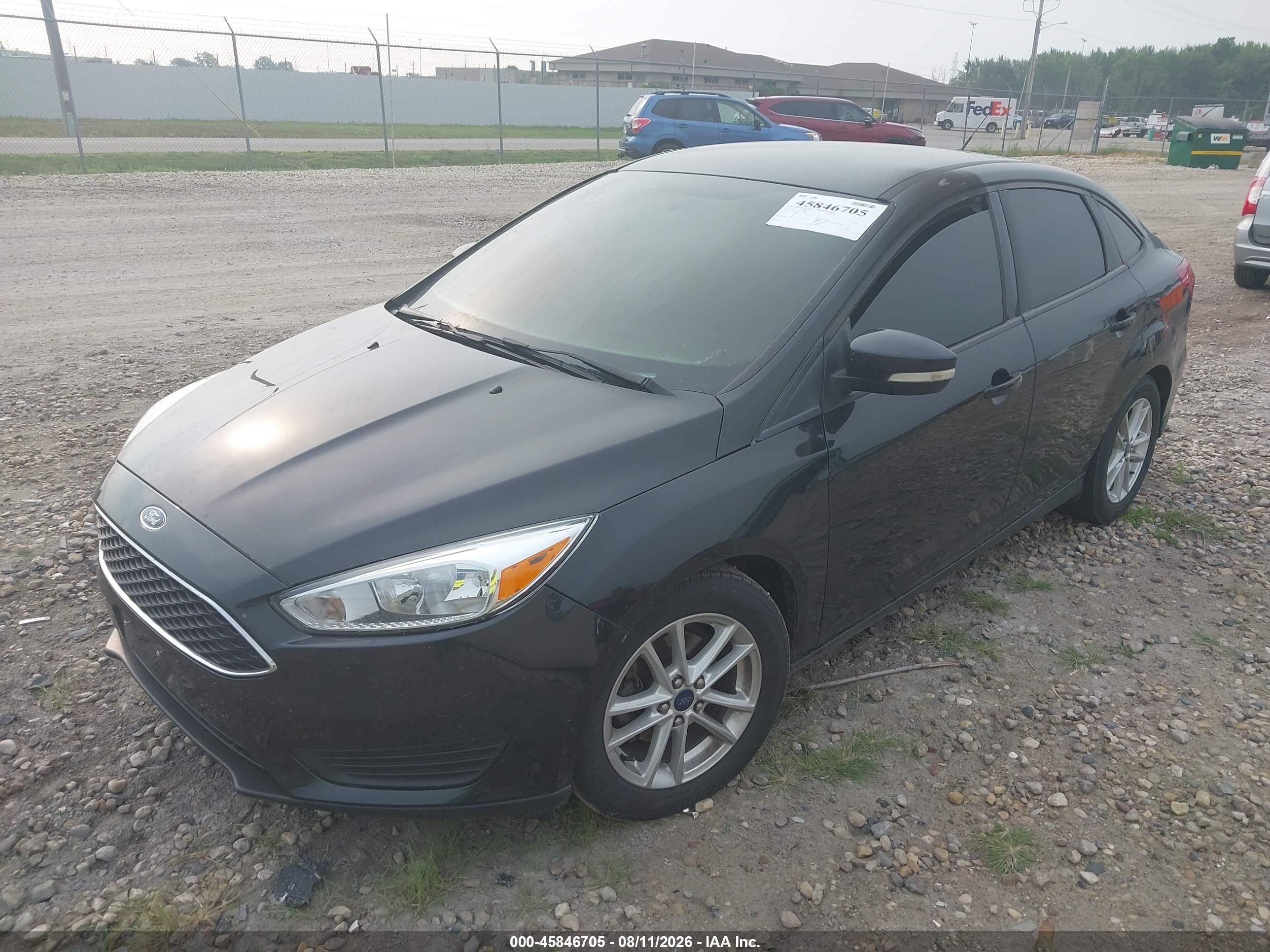 2015 Ford Focus Se Черный vin: 1FADP3F28FL340601