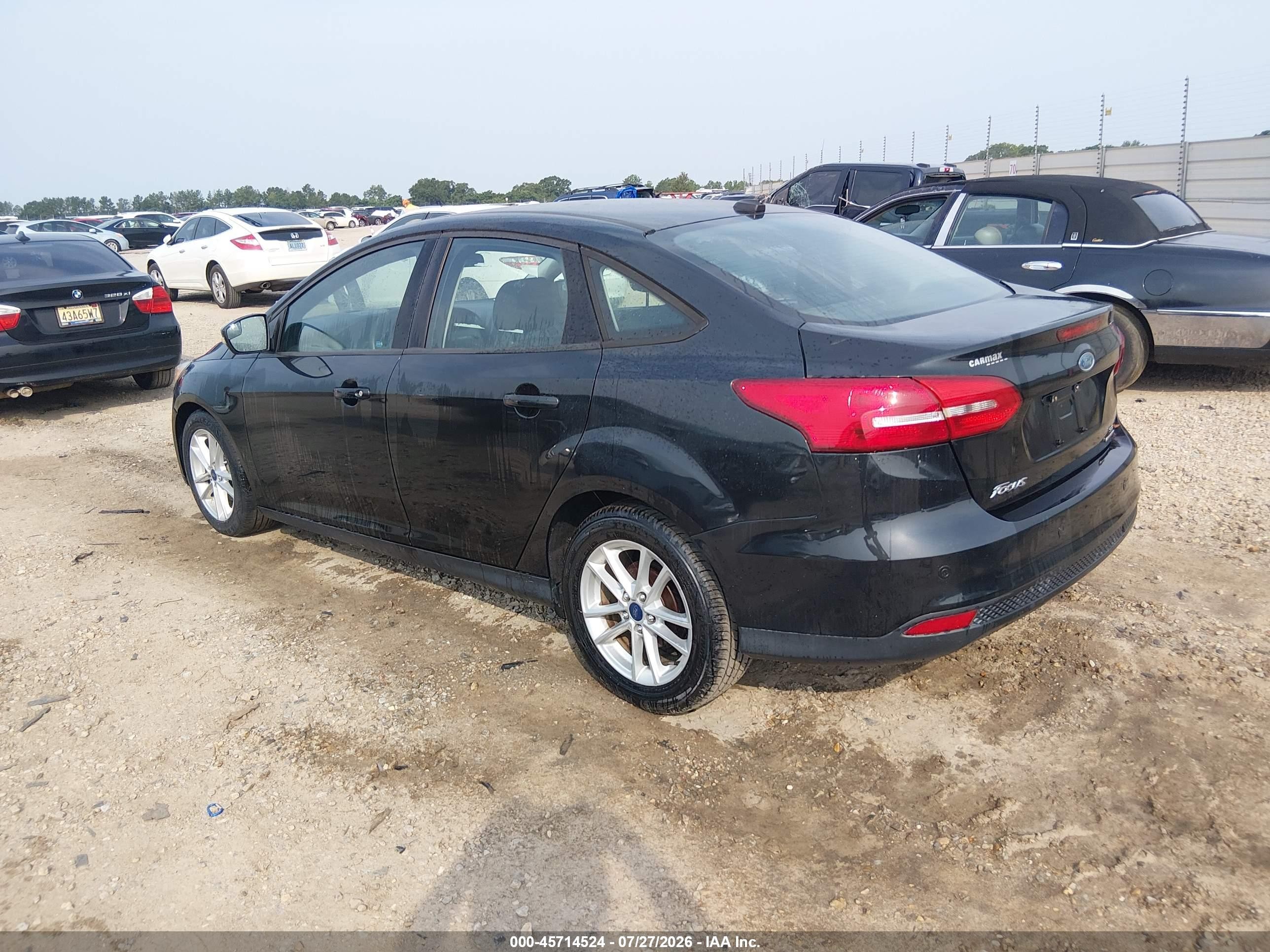 2015 Ford Focus Se Black vin: 1FADP3F28FL365949