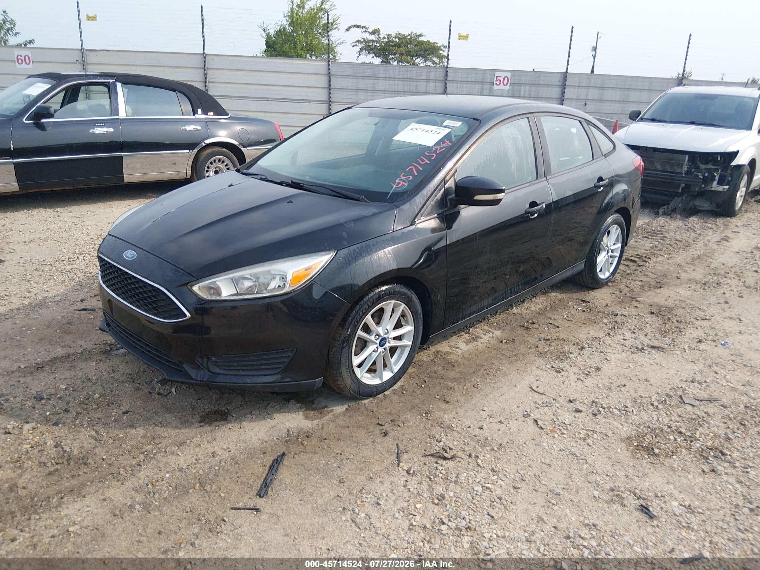 2015 Ford Focus Se Black vin: 1FADP3F28FL365949