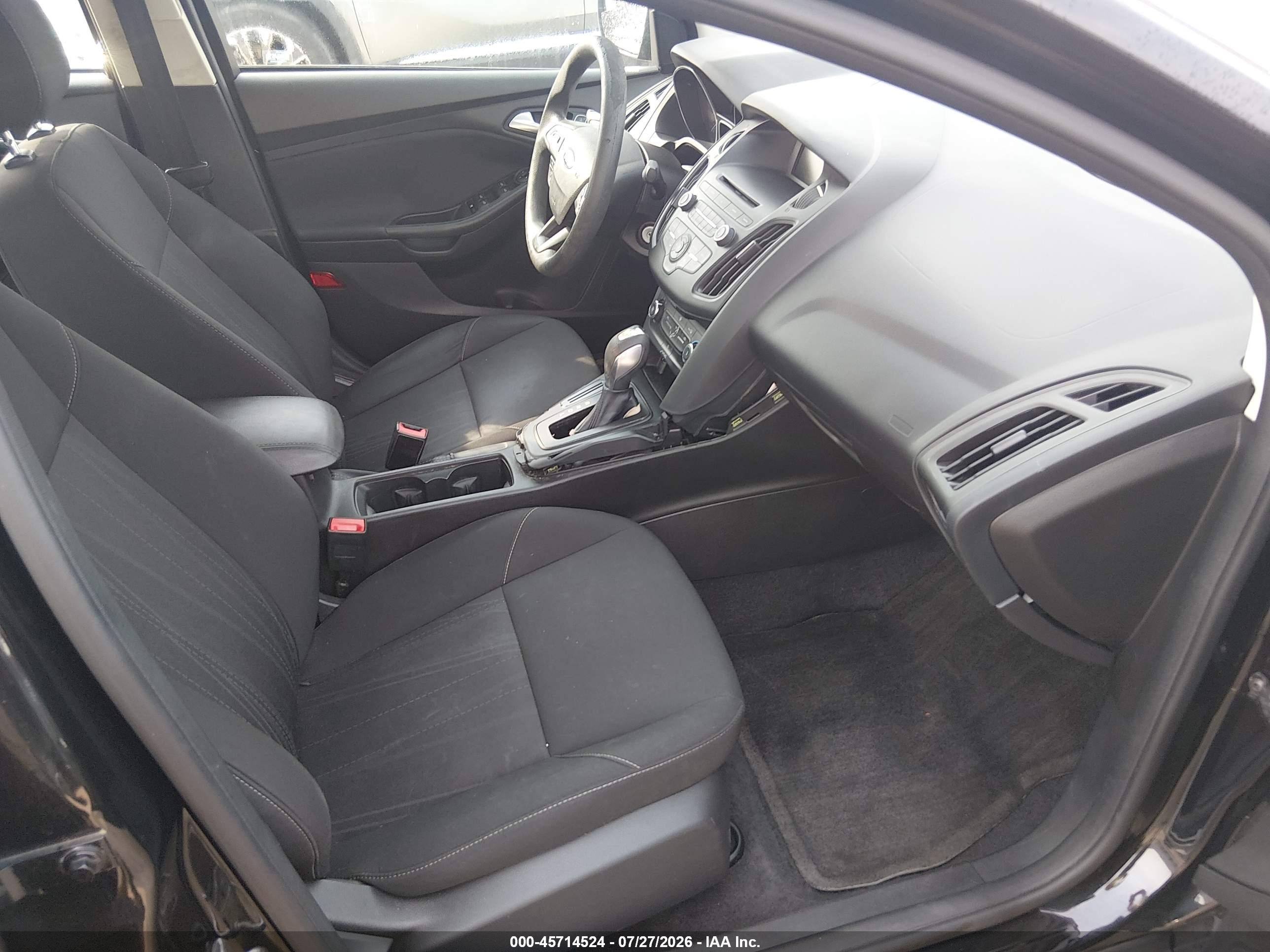 2015 Ford Focus Se Black vin: 1FADP3F28FL365949