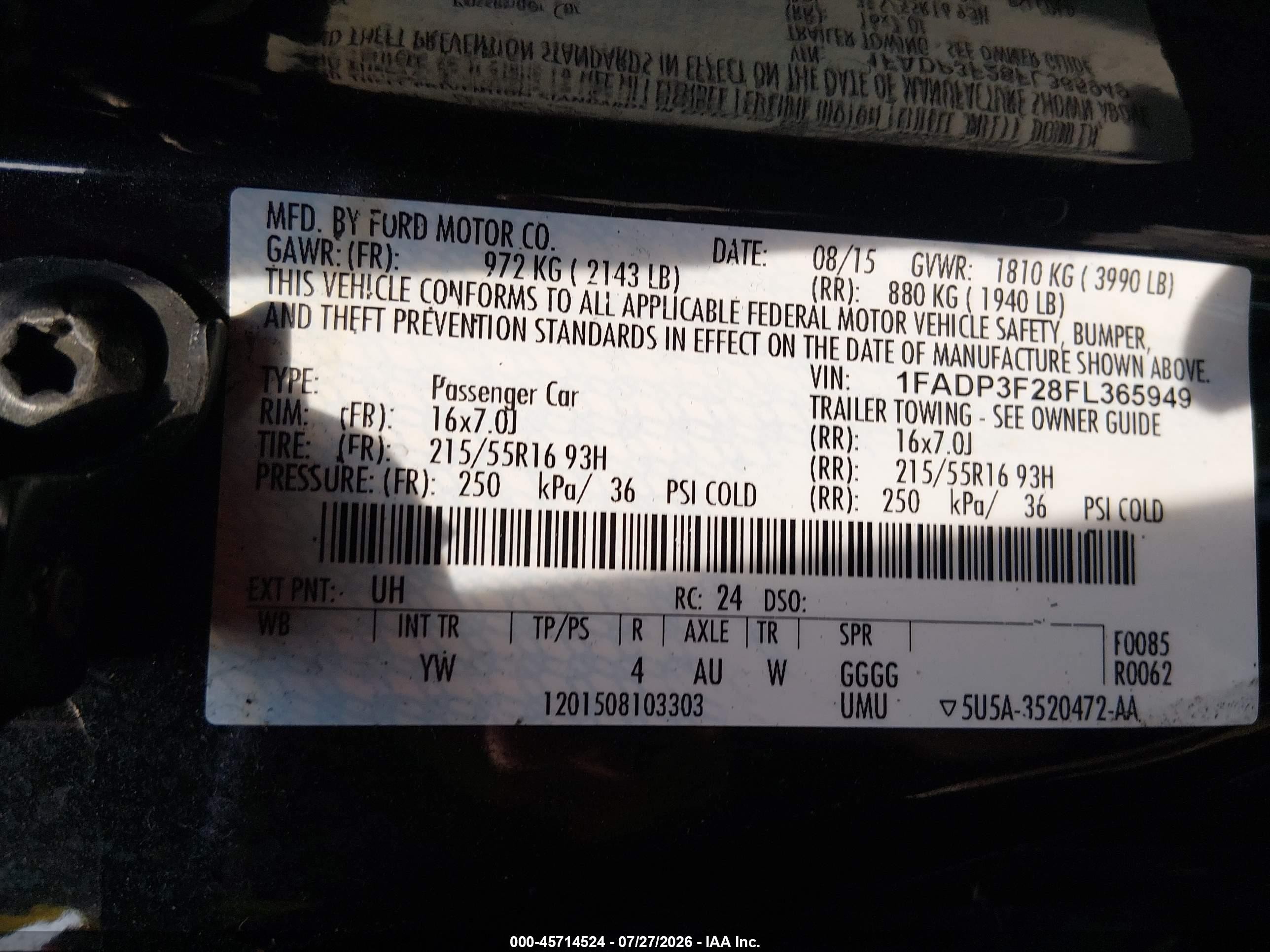 2015 Ford Focus Se Black vin: 1FADP3F28FL365949