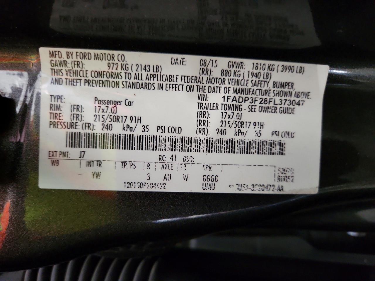 2015 Ford Focus Se Gray vin: 1FADP3F28FL373047