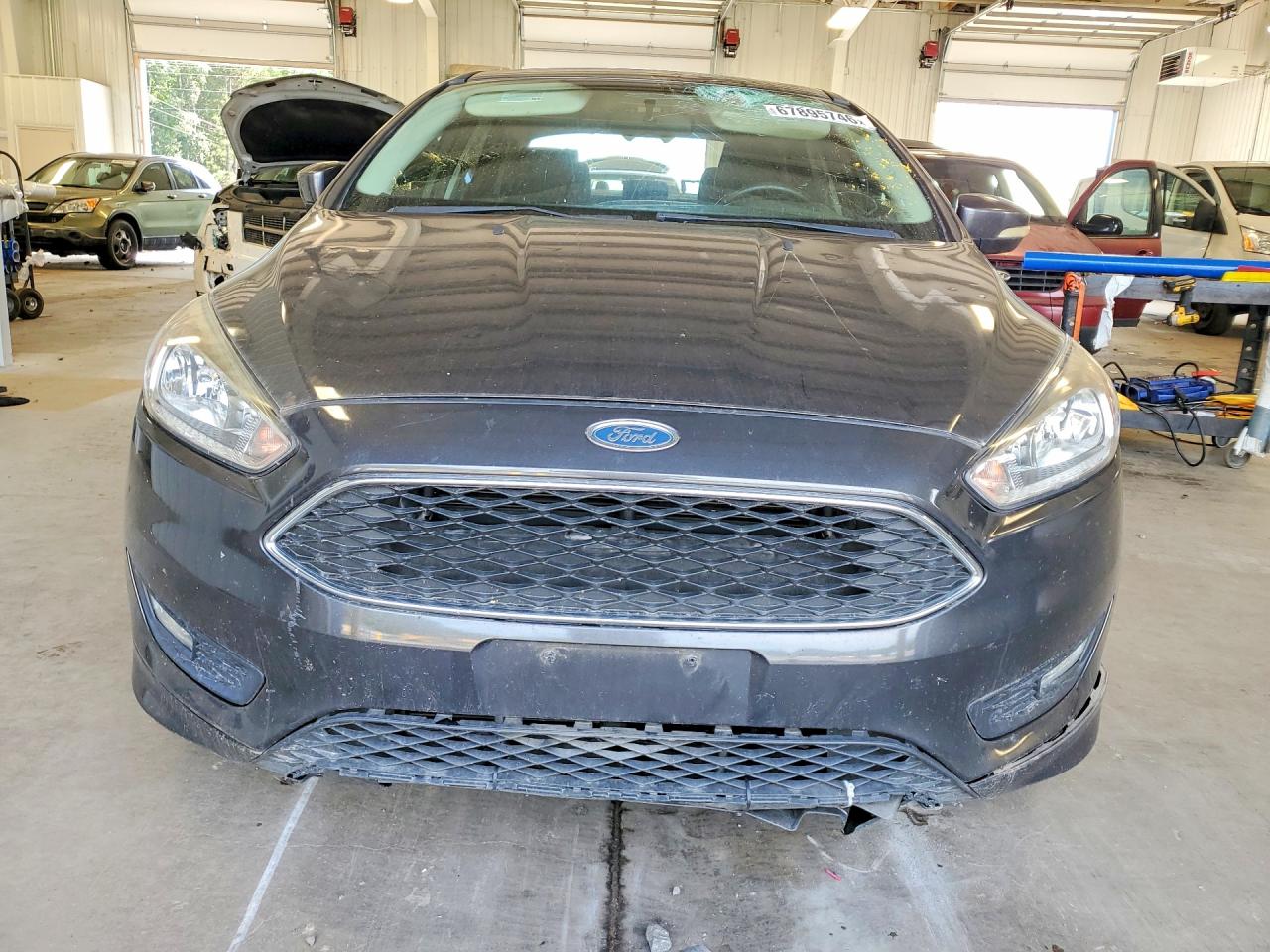 2015 Ford Focus Se Gray vin: 1FADP3F28FL373047