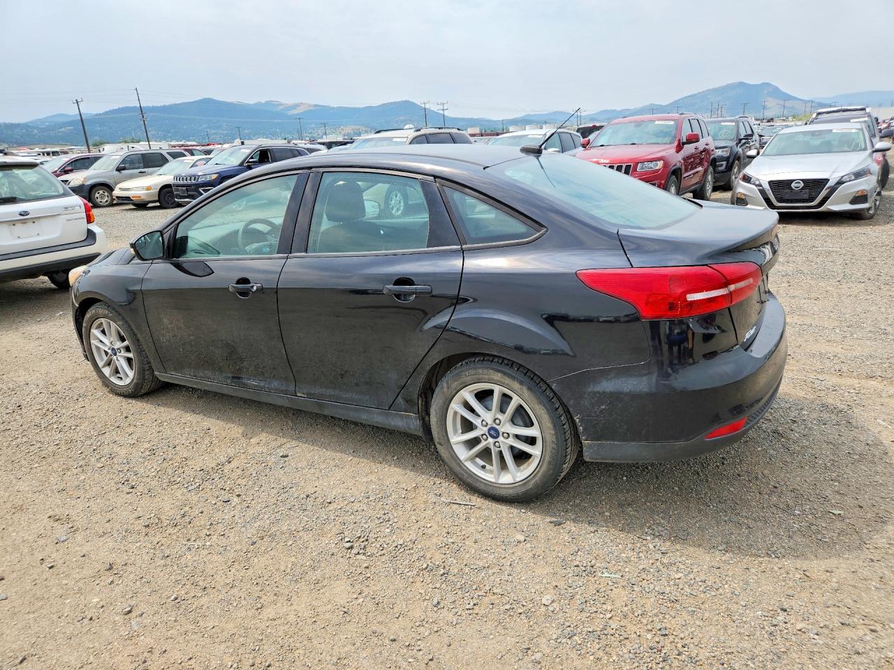 2017 Ford Focus Se Black vin: 1FADP3F28HL300635