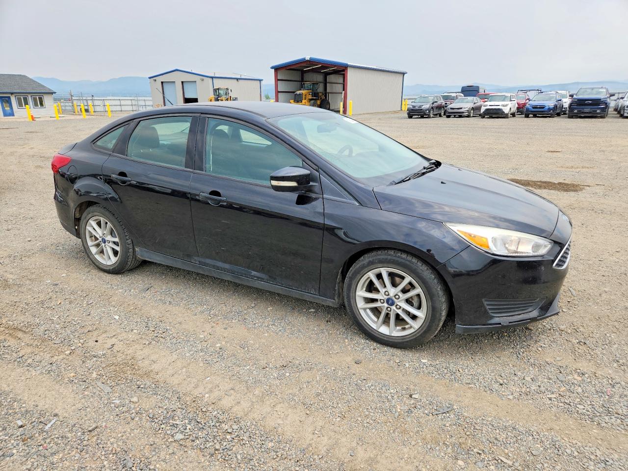 2017 Ford Focus Se Black vin: 1FADP3F28HL300635