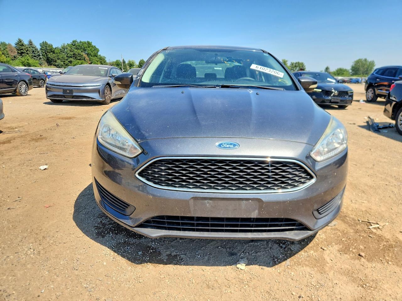 2017 Ford Focus Se Gray vin: 1FADP3F28HL315992