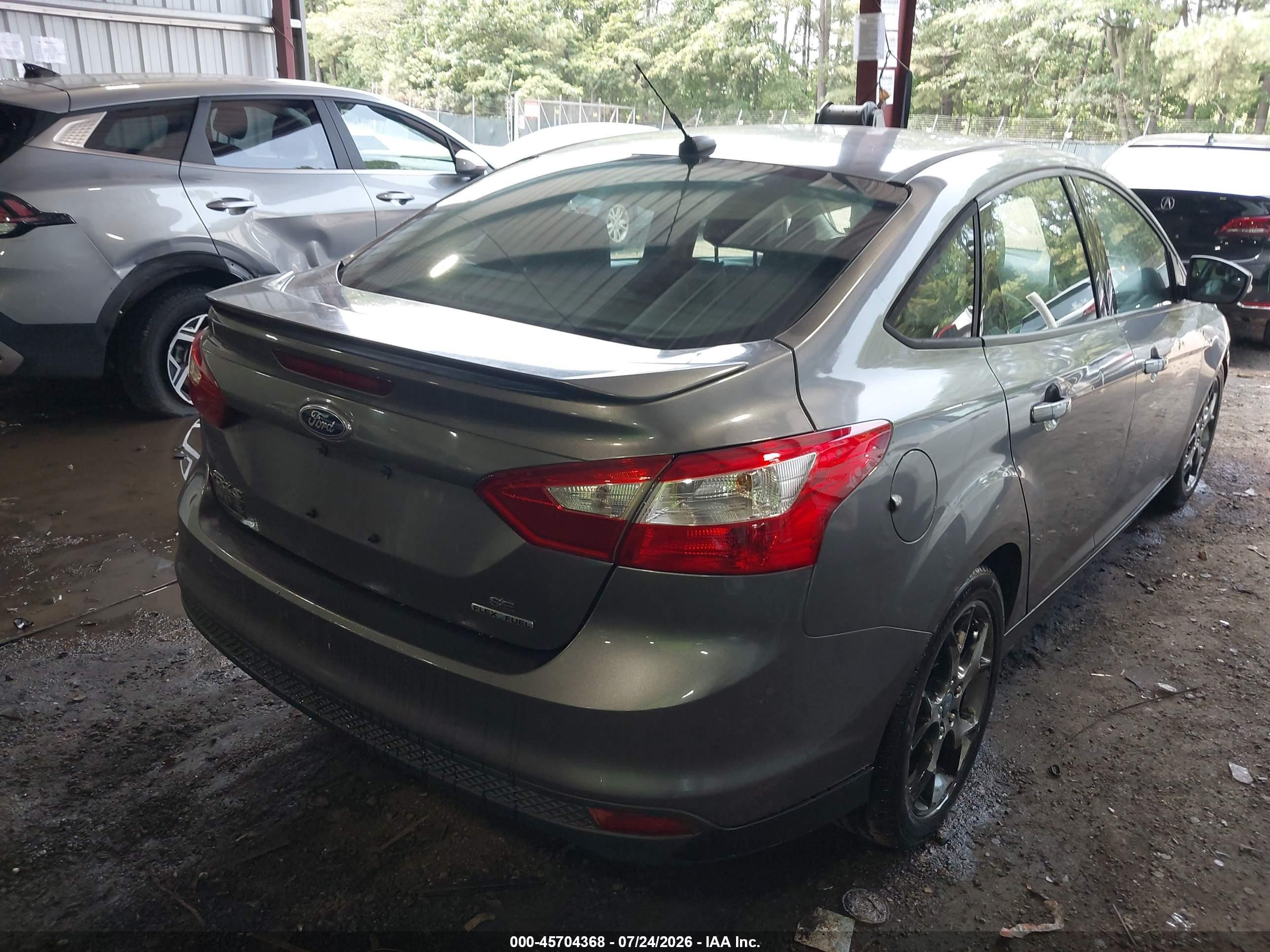 2013 Ford Focus Se Gray vin: 1FADP3F29DL104875