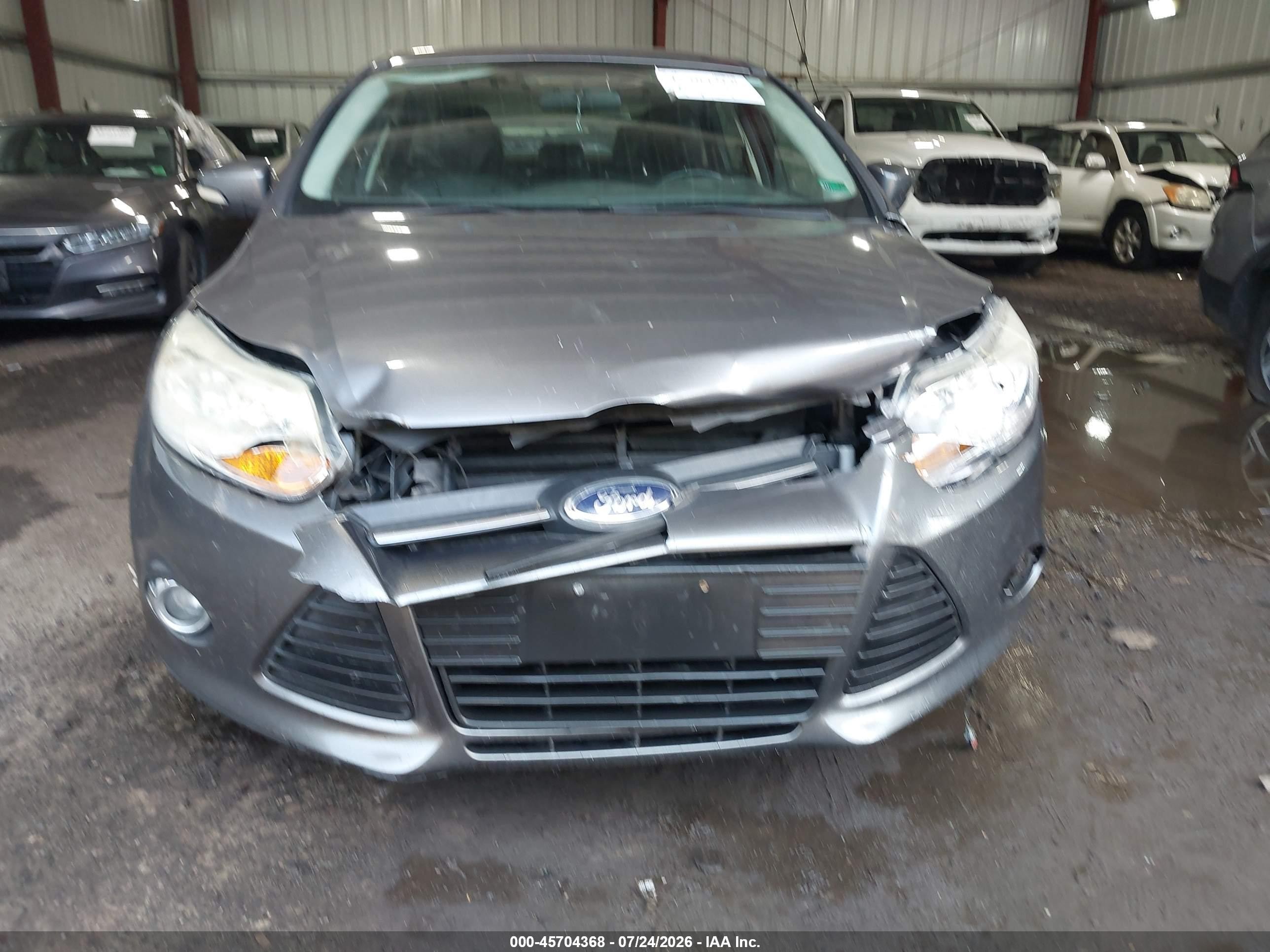 2013 Ford Focus Se Gray vin: 1FADP3F29DL104875