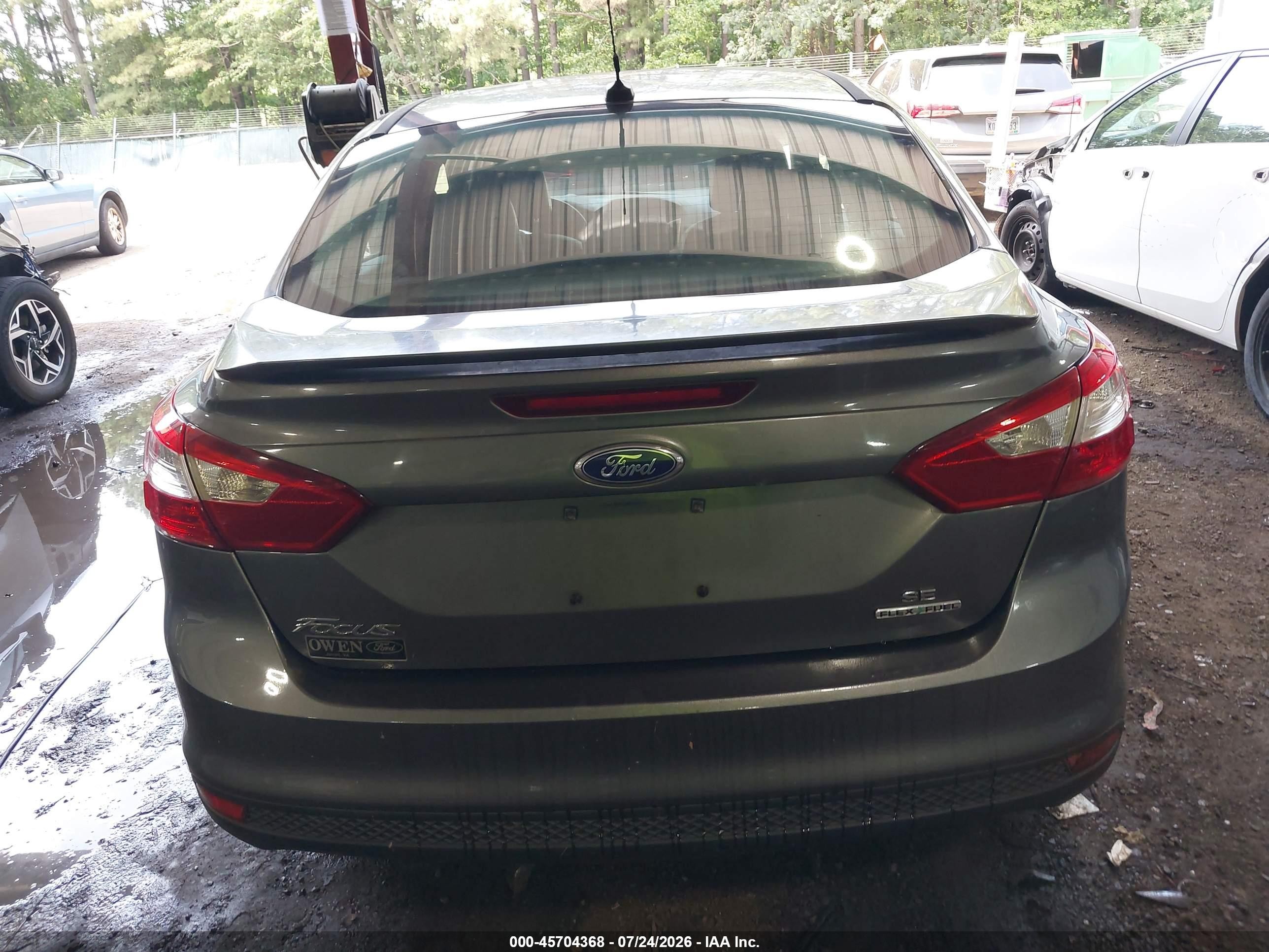 2013 Ford Focus Se Gray vin: 1FADP3F29DL104875