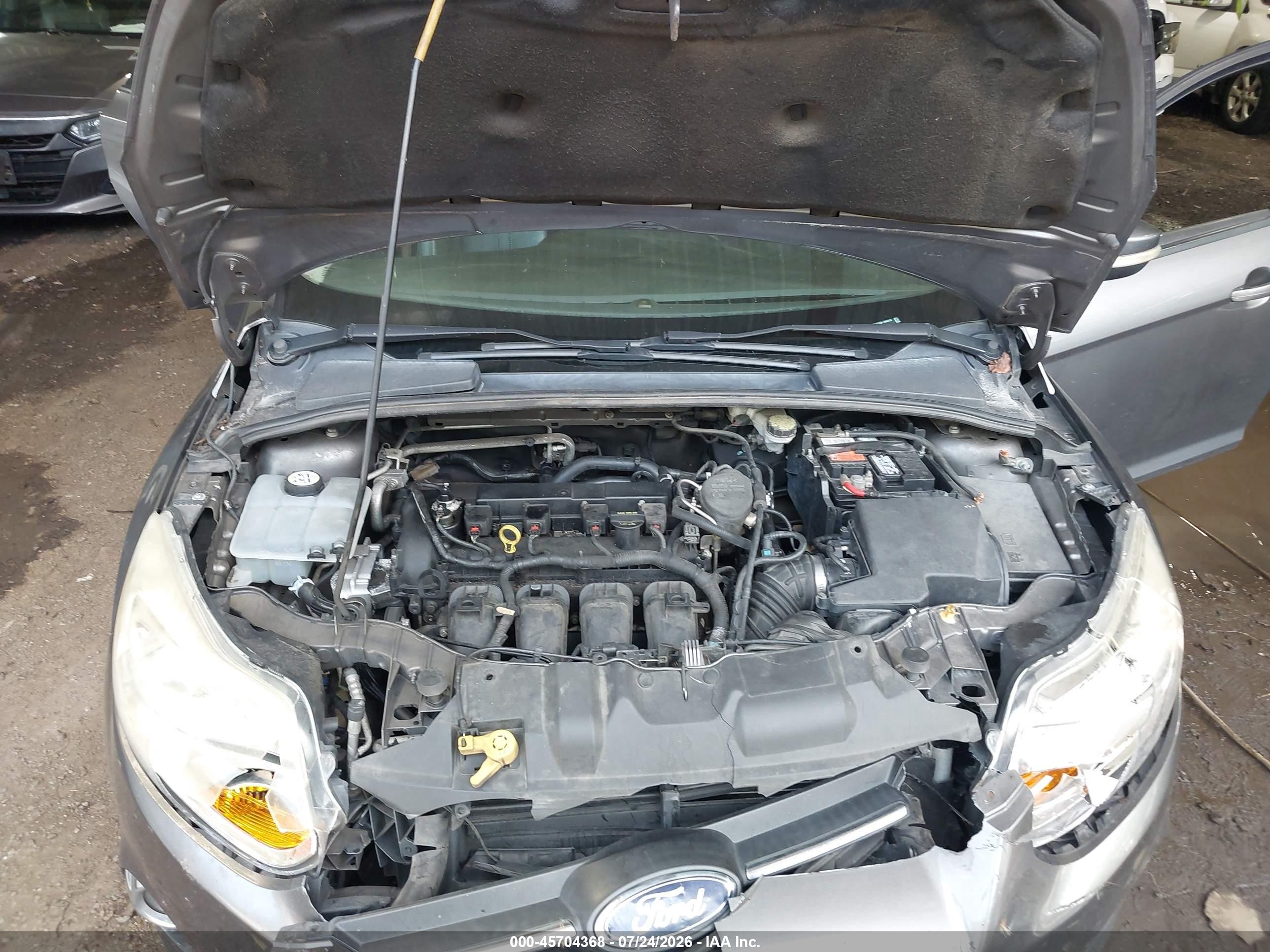 2013 Ford Focus Se Gray vin: 1FADP3F29DL104875